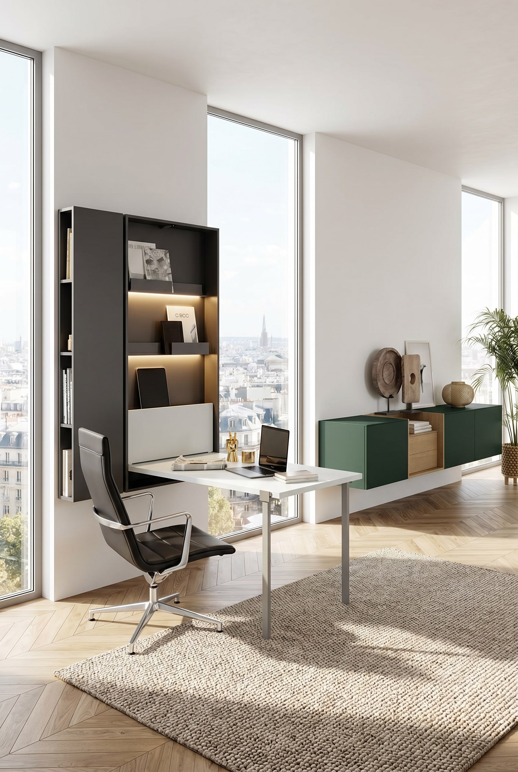 Space-Saving Wonder on the Wall: The Folding Table