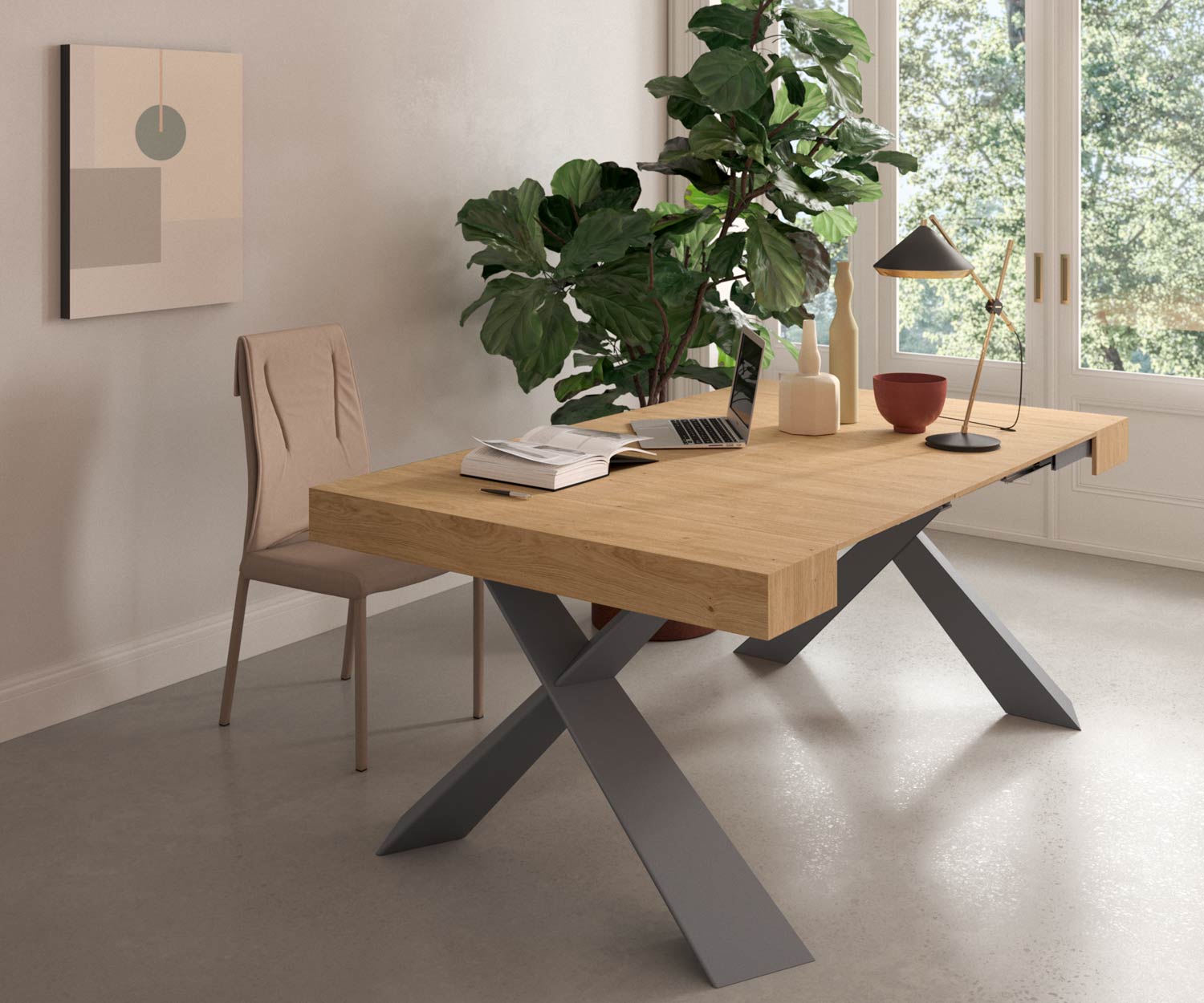 Ozzio_Design Holz Metall Konsole T024 Ozzio_Design Holz Metall Konsole T024