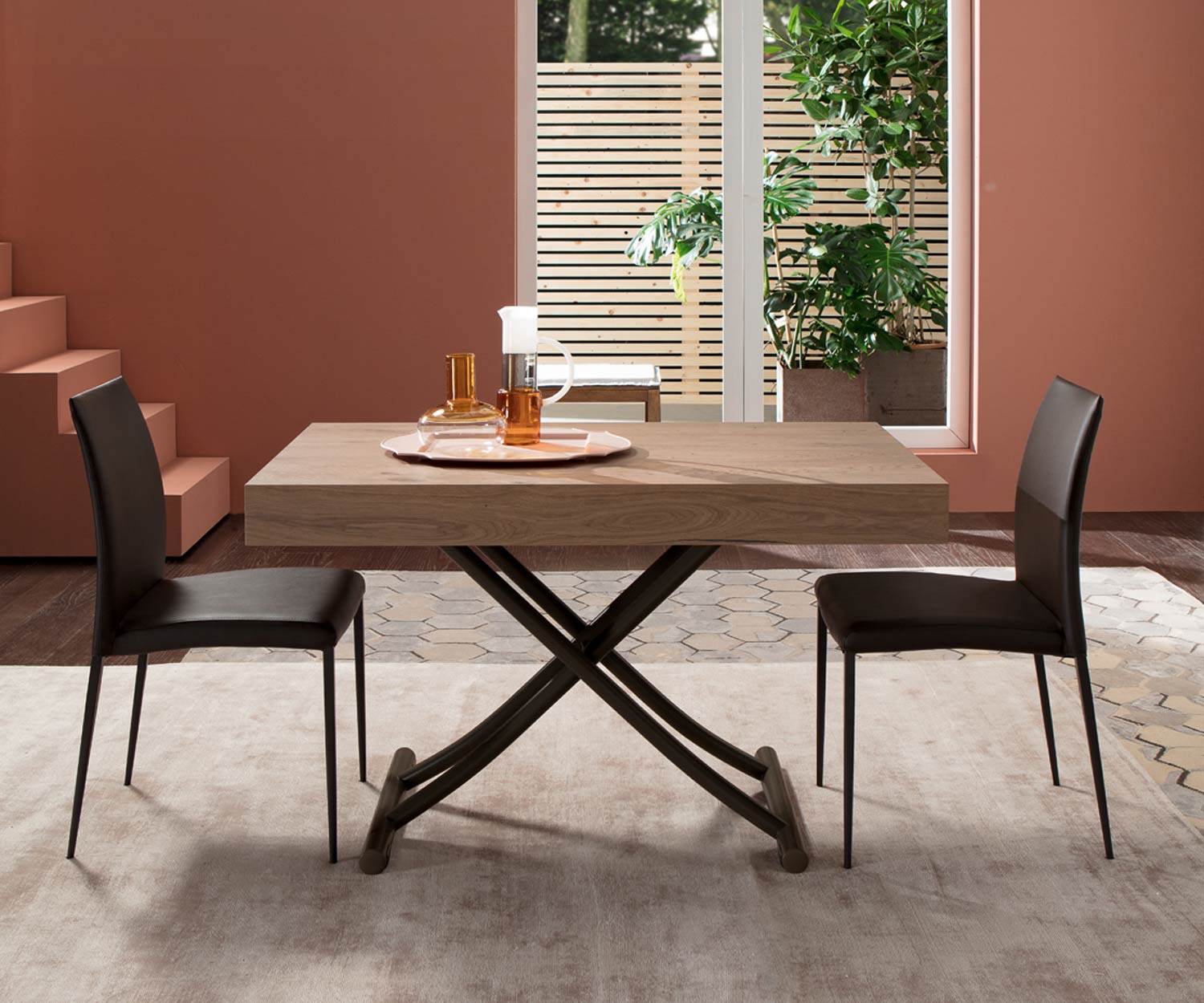 Ozzio Newood Tisch T123 Eiche Natur