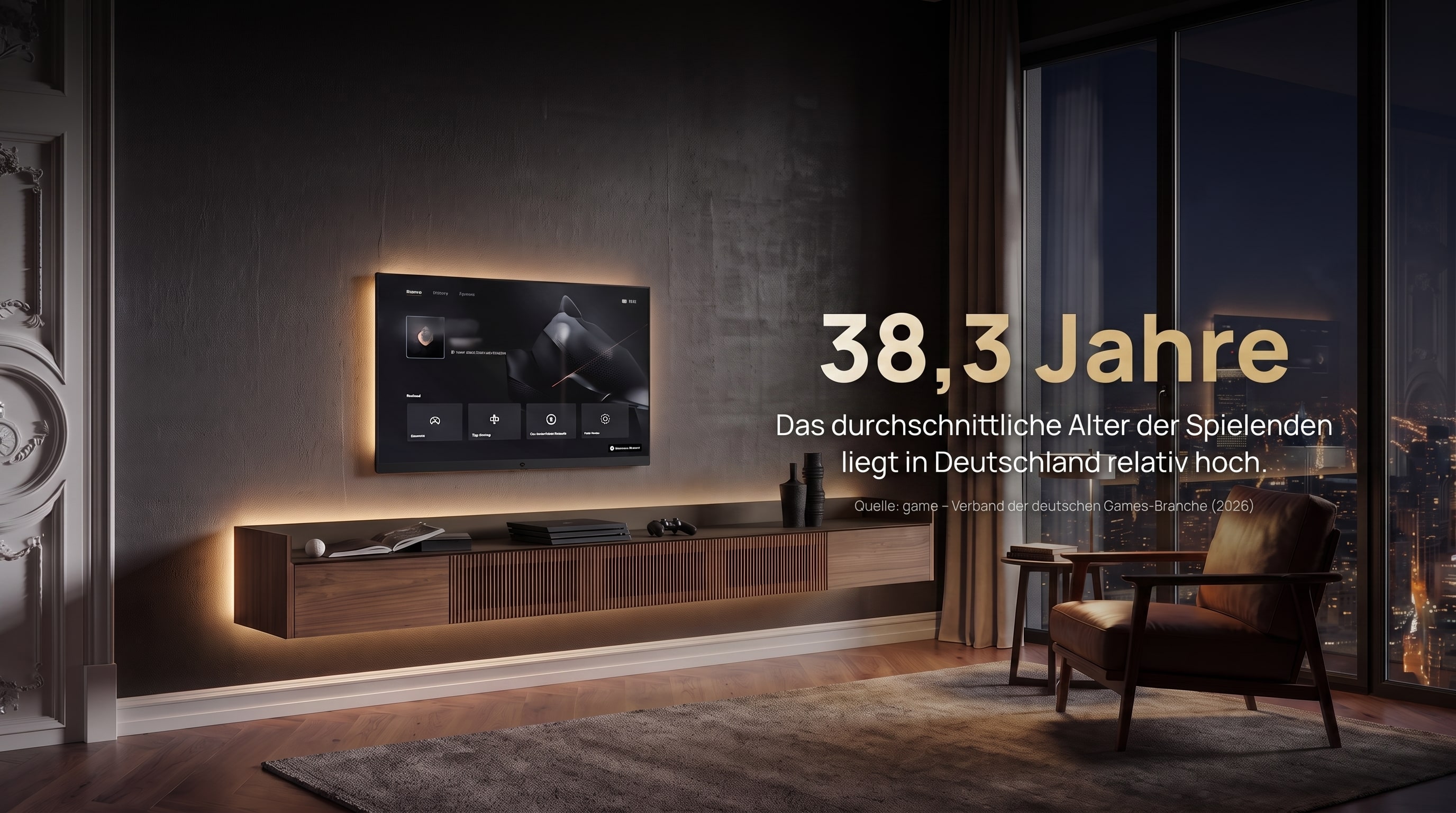 38,3 Jahre – The average age of players in Germany is relatively high.