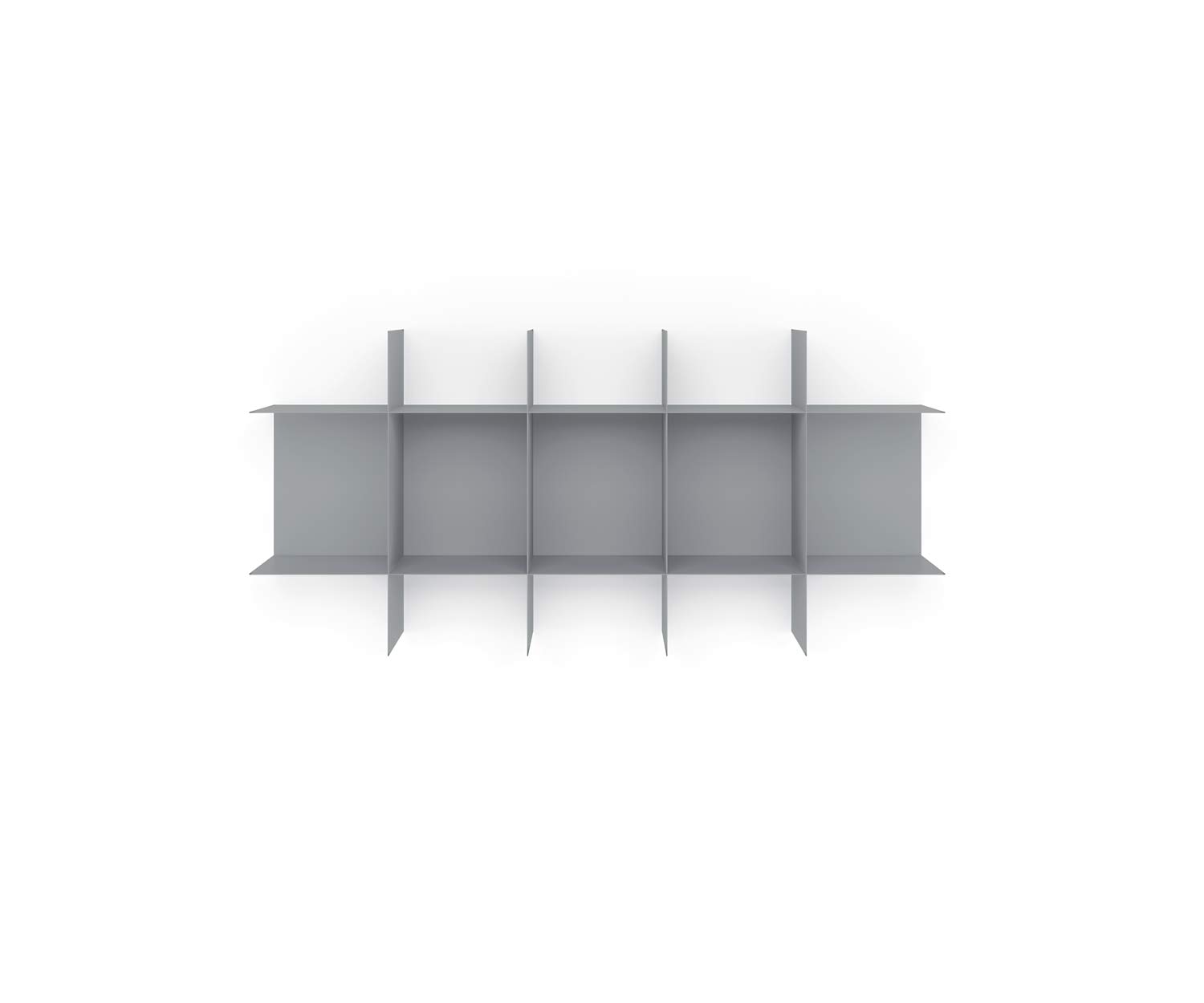 Exklusives MEME Design Innesto Bücherregal für die Wand aus Metall