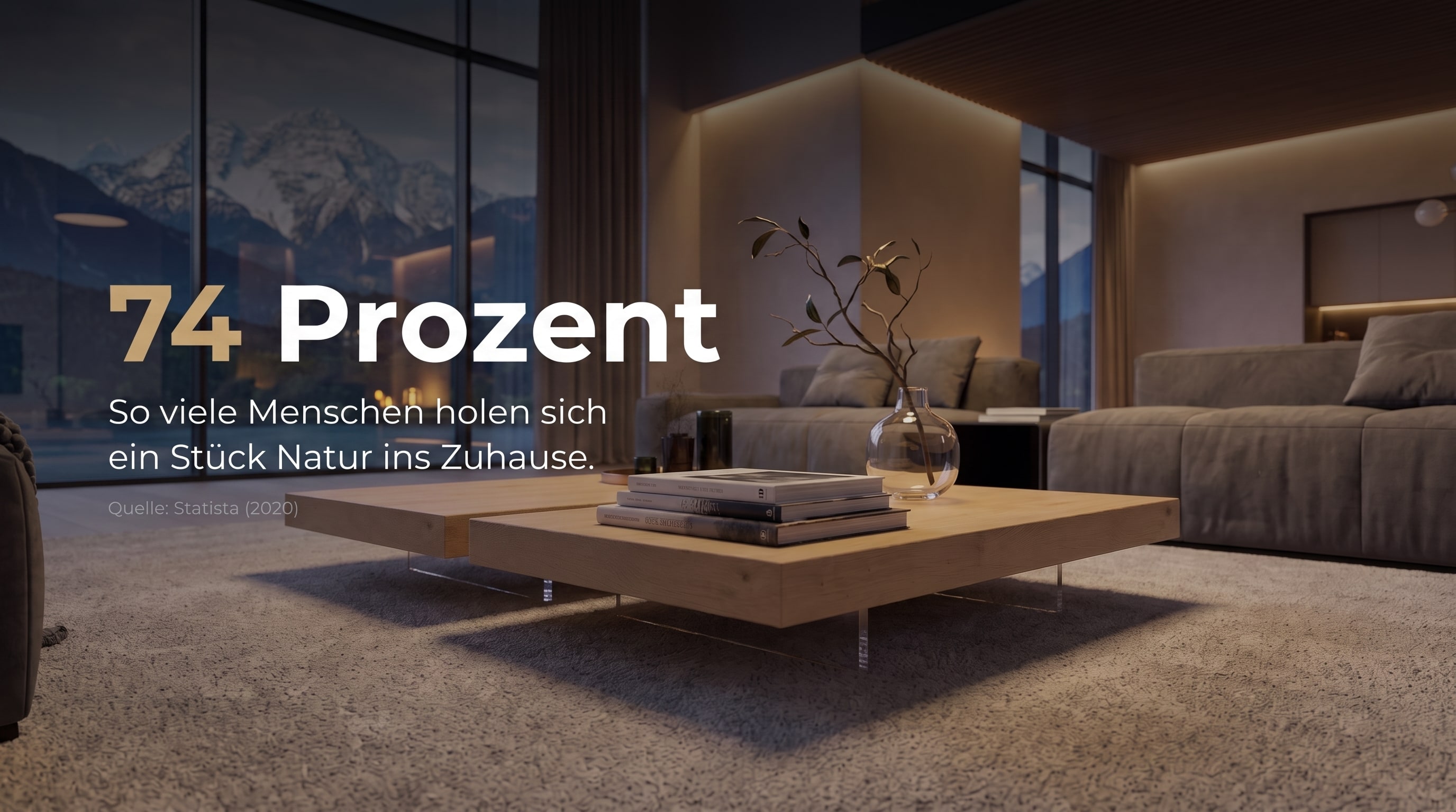74 Prozent – So viele Menschen holen sich ein Stück Natur ins Zuhause.