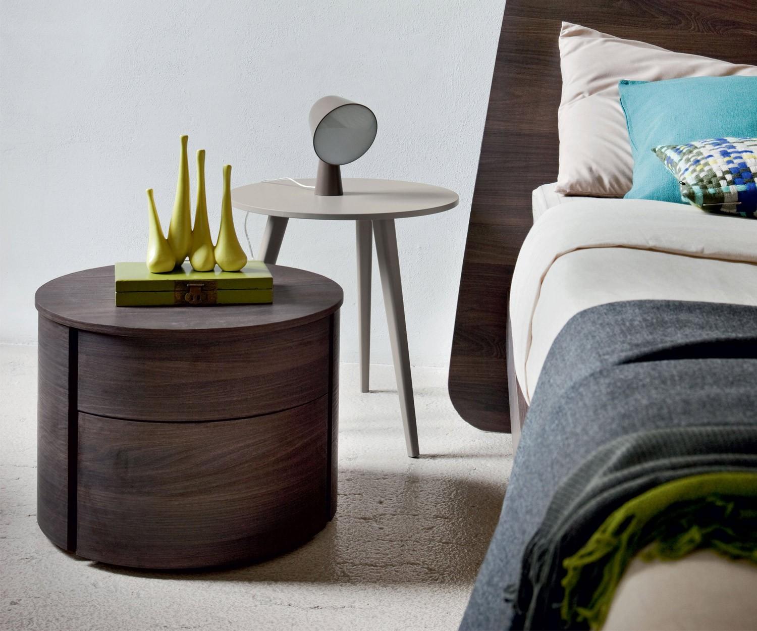Novamobili Bedside Table Around 2 Drawers