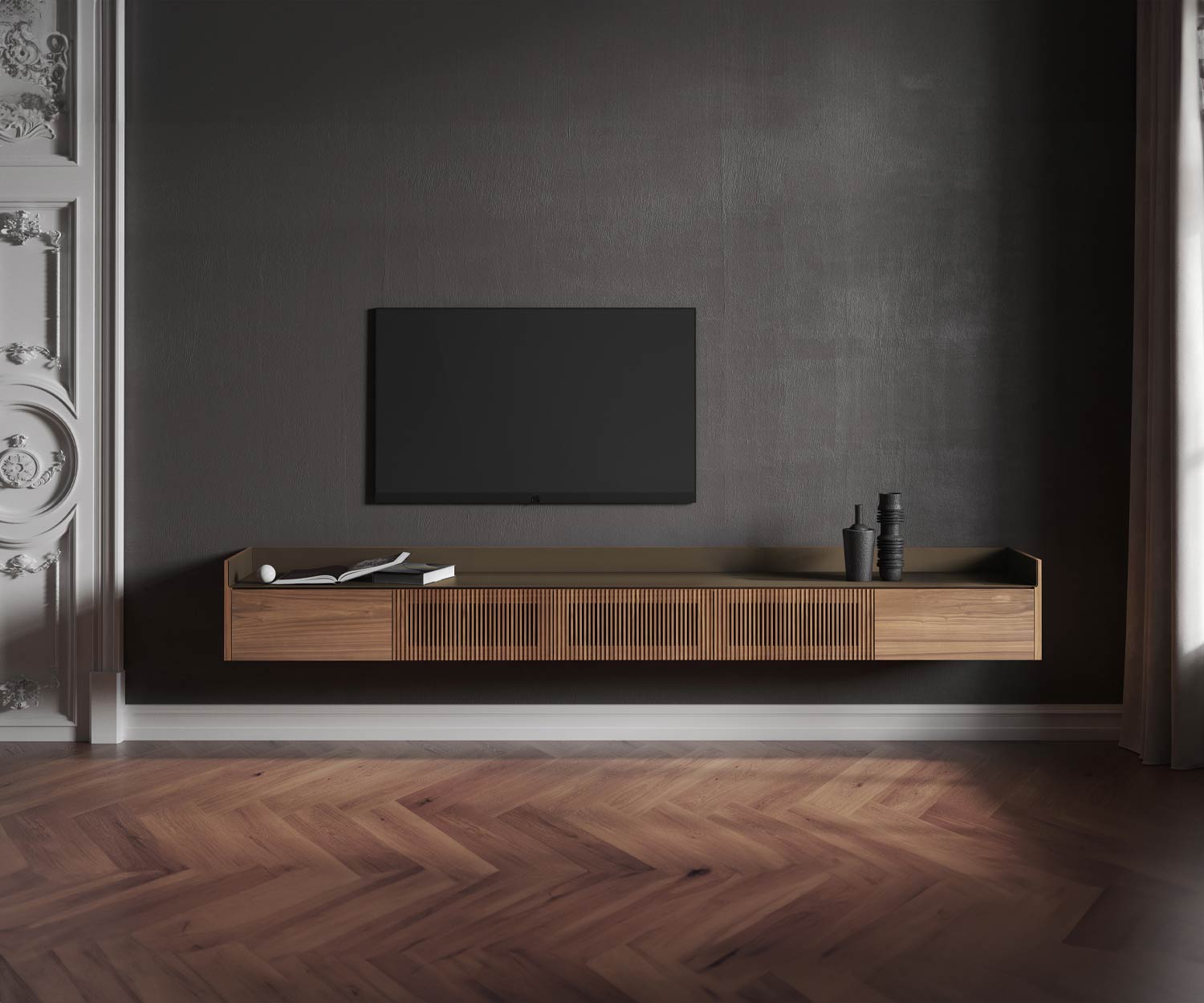 Punt Stockholm Slim Wand TV Sideboard