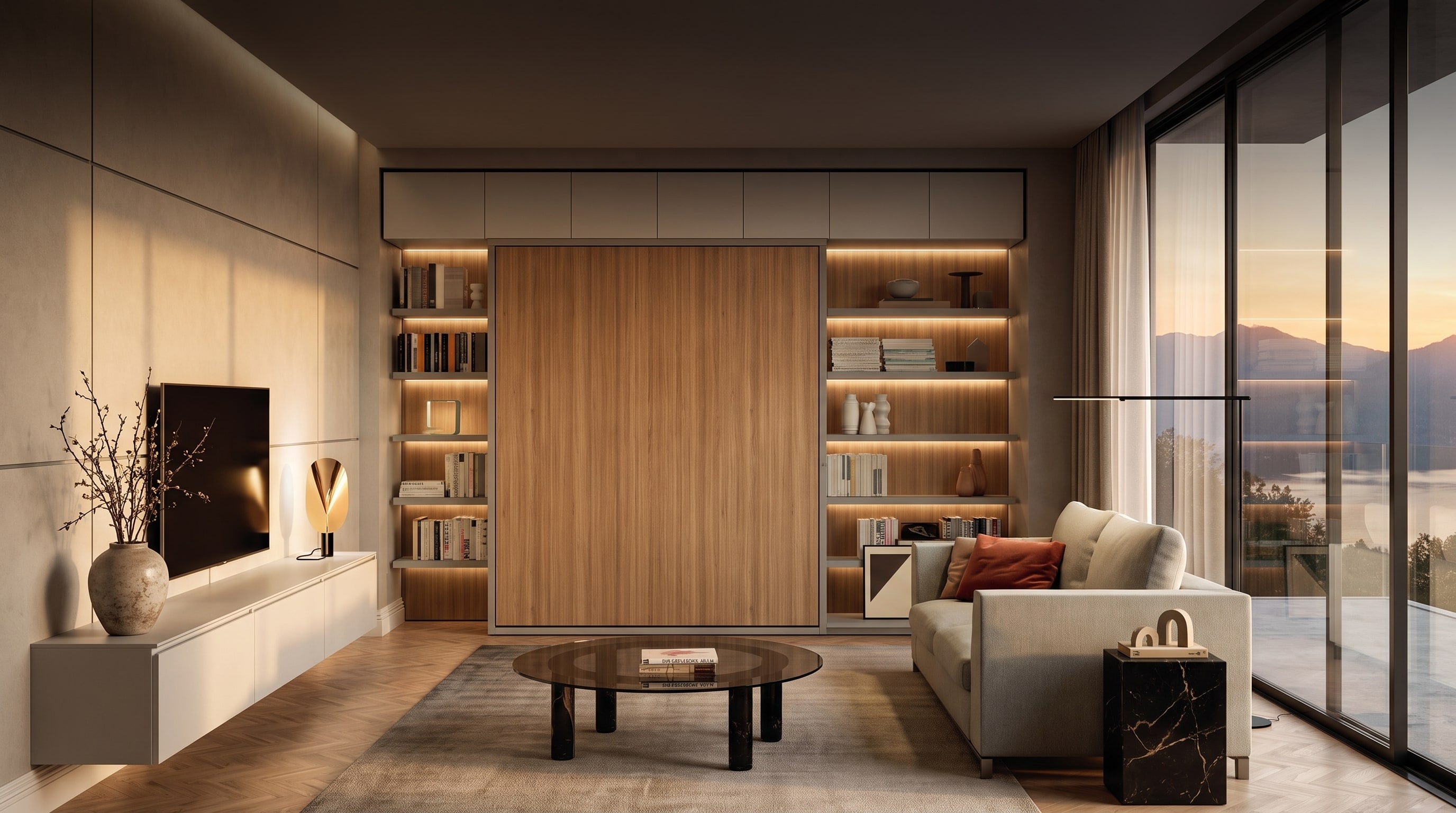 Multifunktionale Designmöbel im Wohnzimmer: So wirken kleine Räume groß