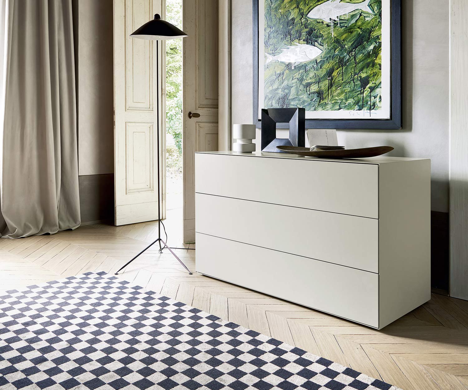 Exklusive Livitalia Ecletto Design Kommode Weiß Matt Exklusive Livitalia Ecletto Design Kommode Weiß Matt
