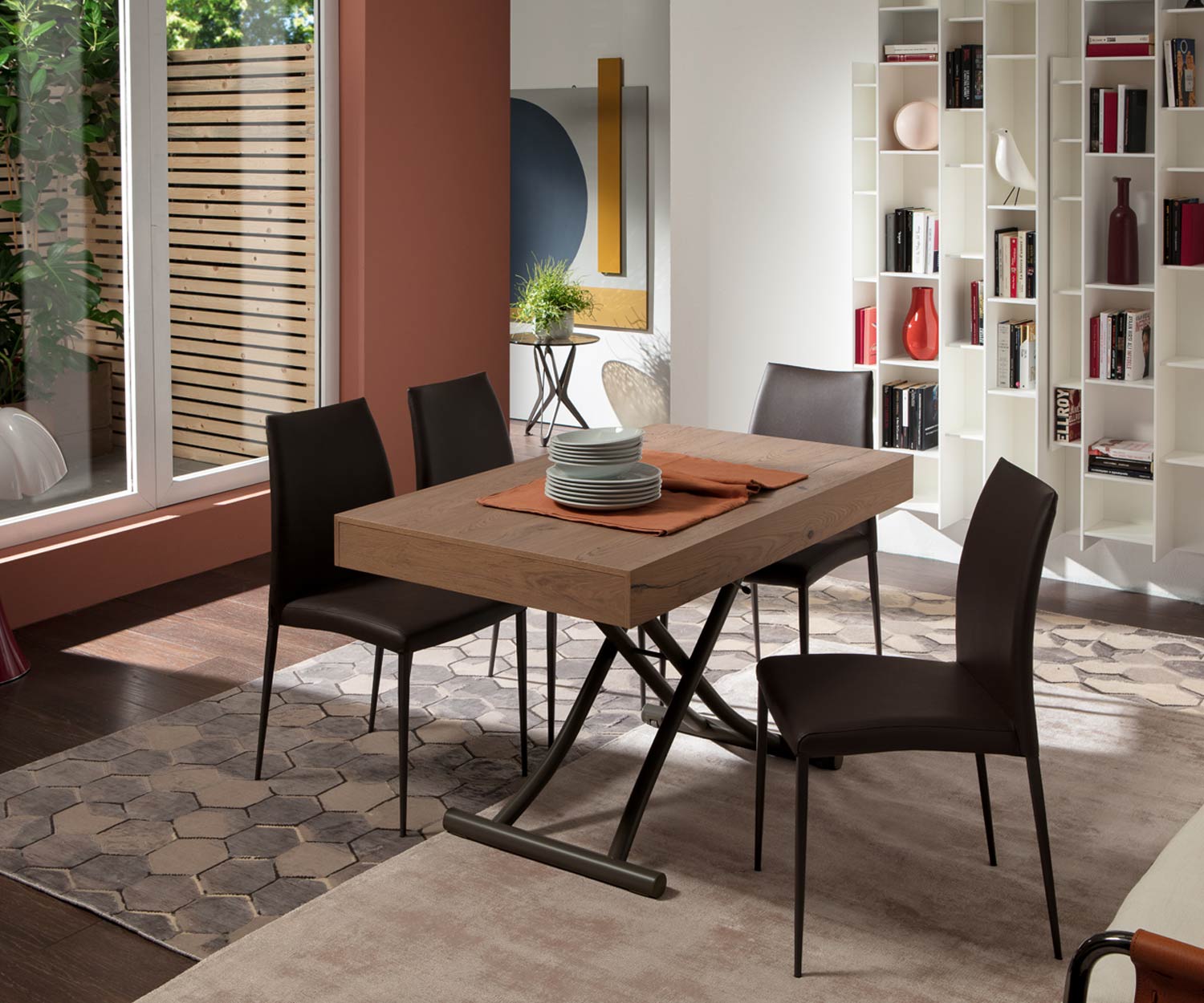 Ozzio Newood Tisch T123 Beton Zement Optik Ozzio Newood Tisch T123 Beton Zement Optik