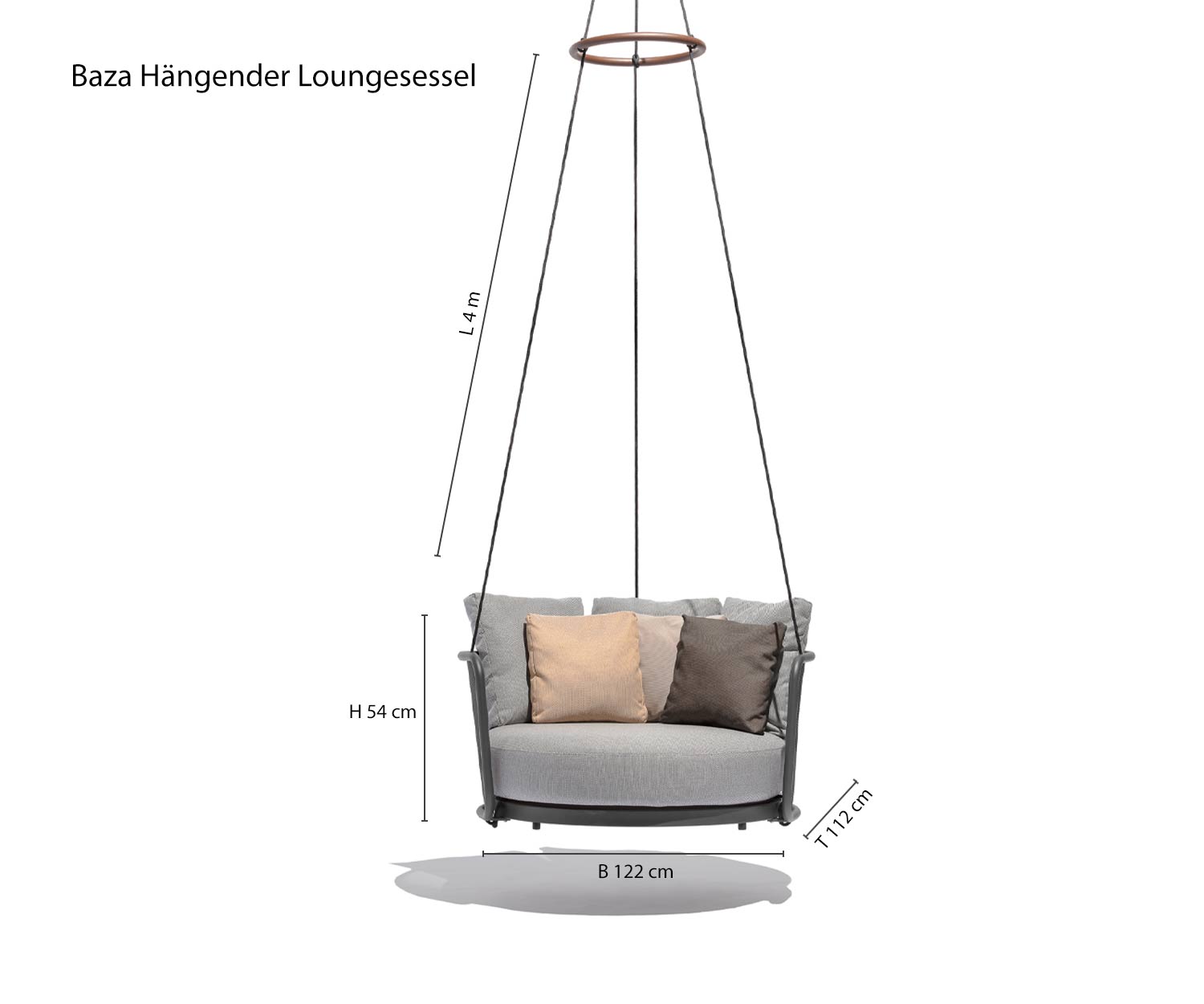 Todus Baza Round Swing Schaukel Sessel Skizze Maße Größen Todus Baza Round Swing Schaukel Sessel Skizze Maße Größen