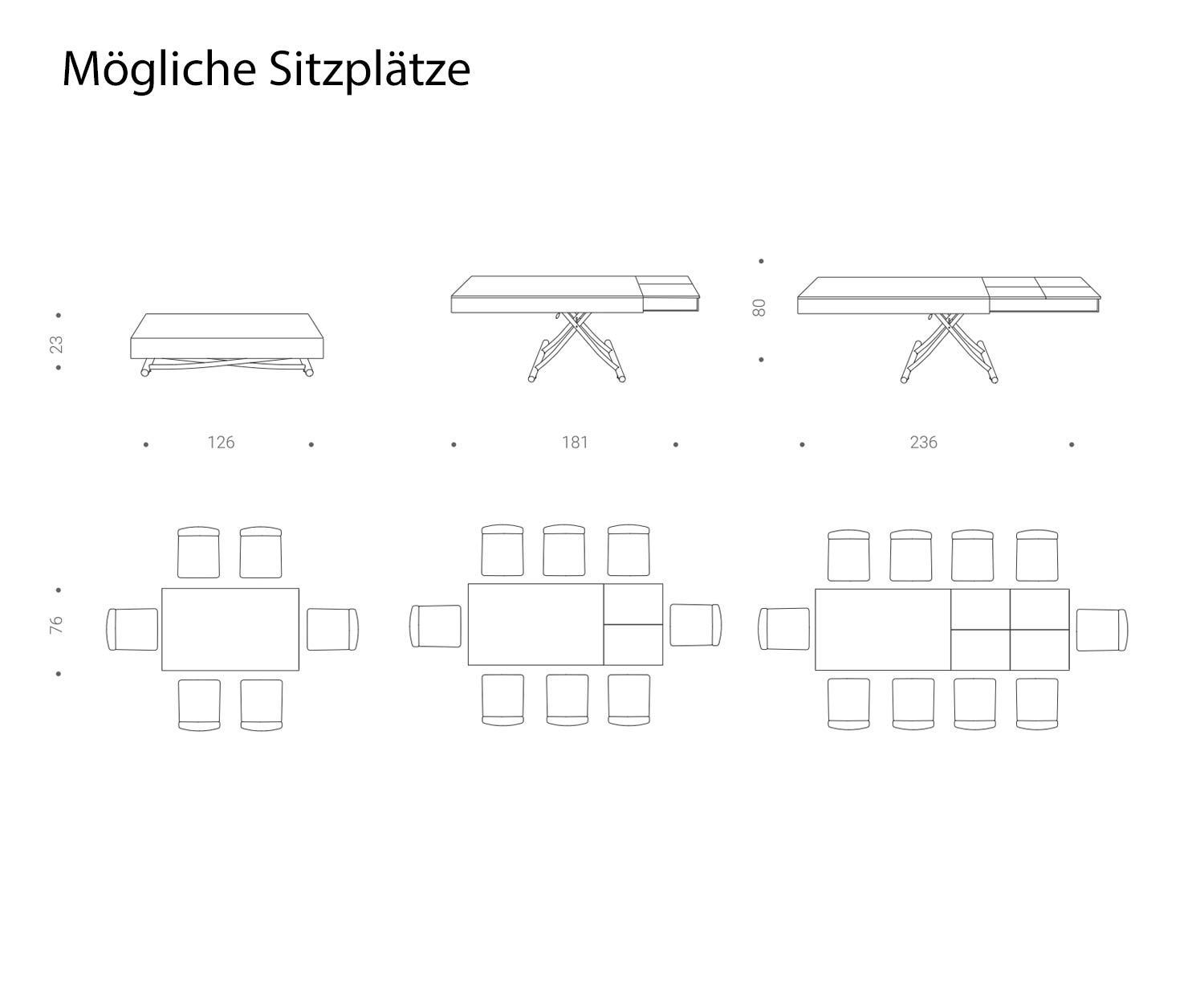 ozzio couchtisch newood sitzplaetze
