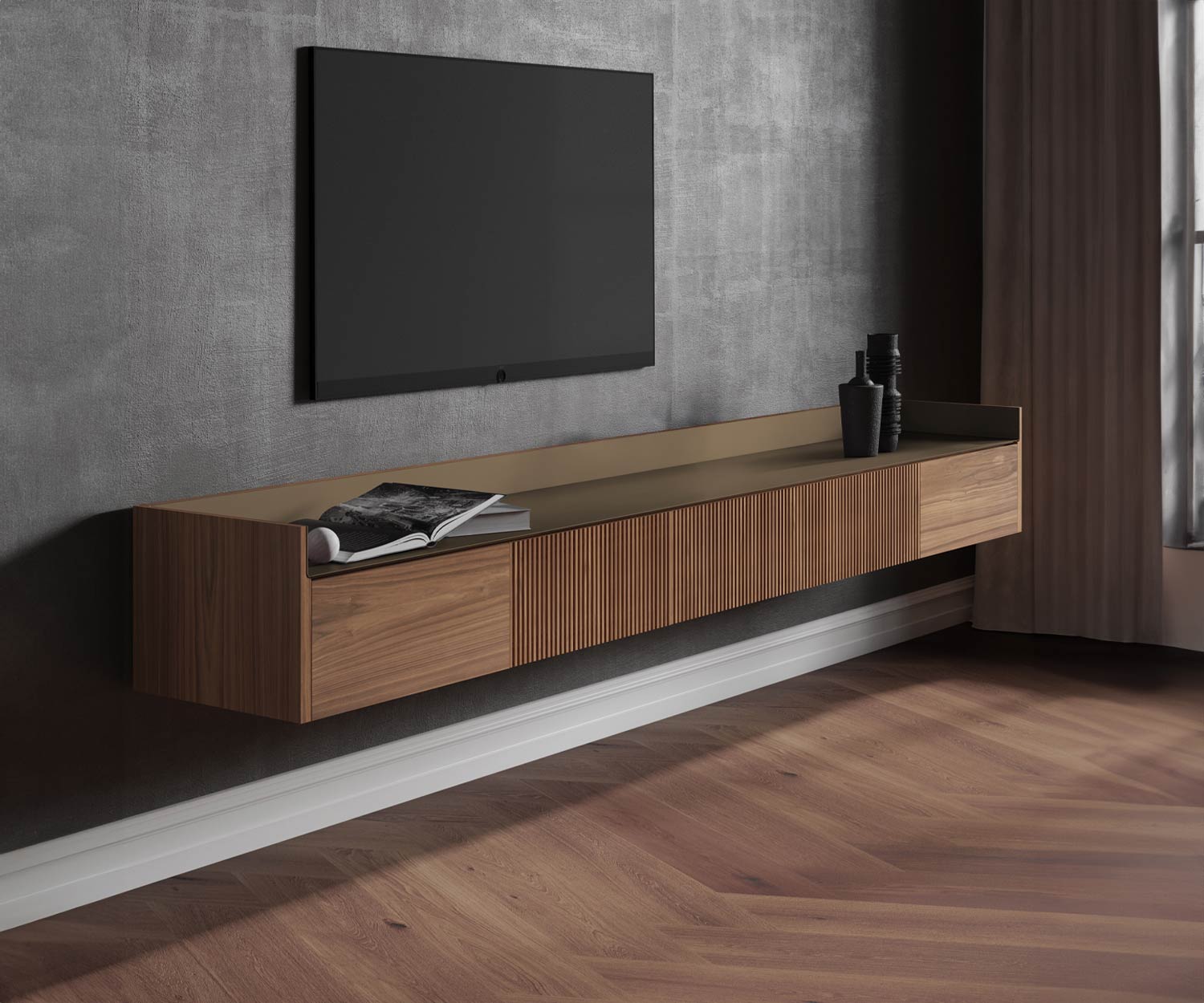 Punt Stockholm Slim Wand TV Sideboard