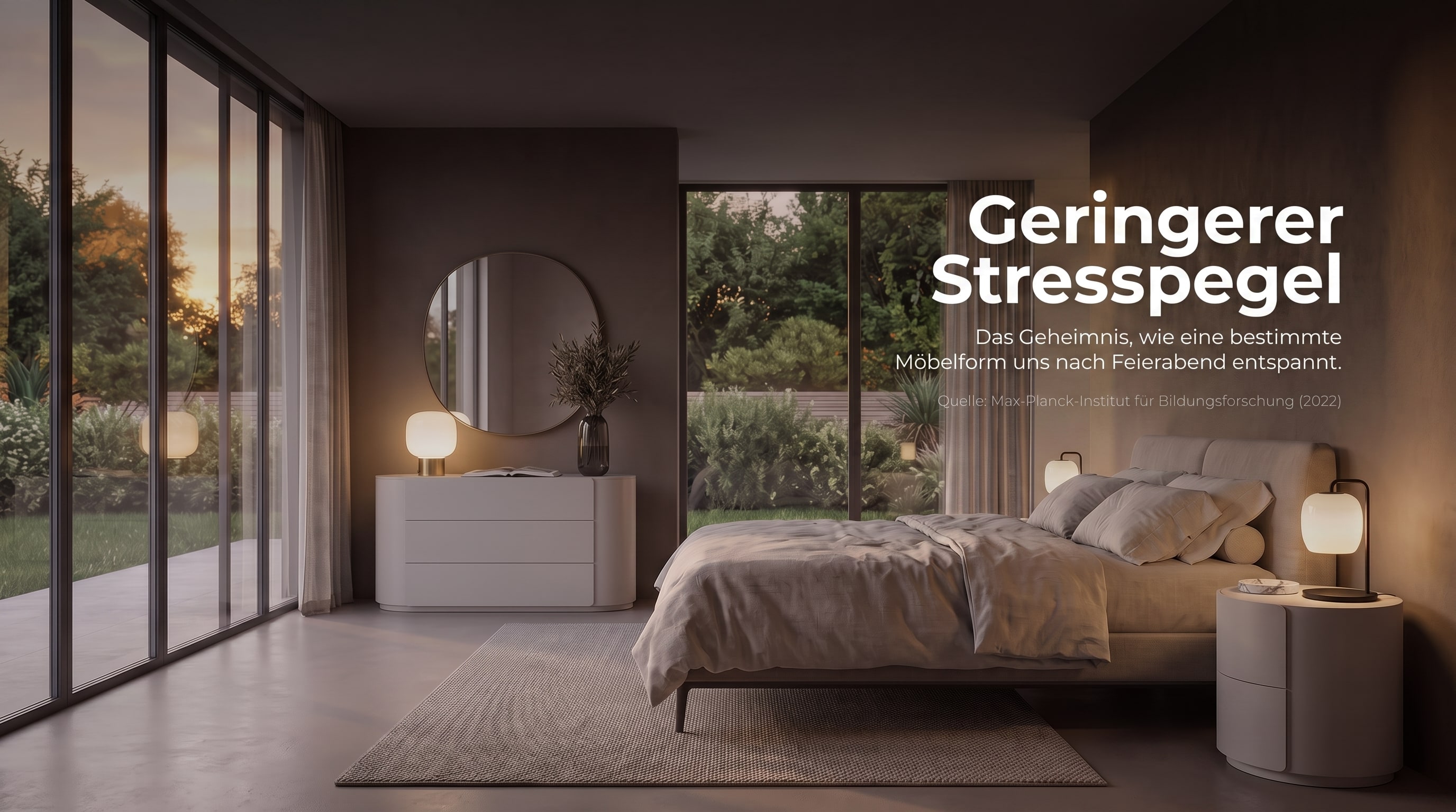 Lower Stress Levels &ndash; The secret to how a specific furniture shape relaxes us after work.