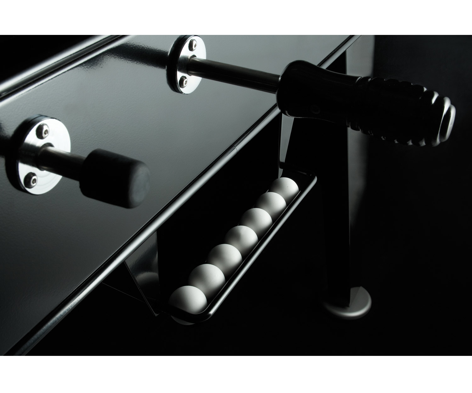 Exklusiver RS Barcelona Design Tischkicker RS#2 Schwarz