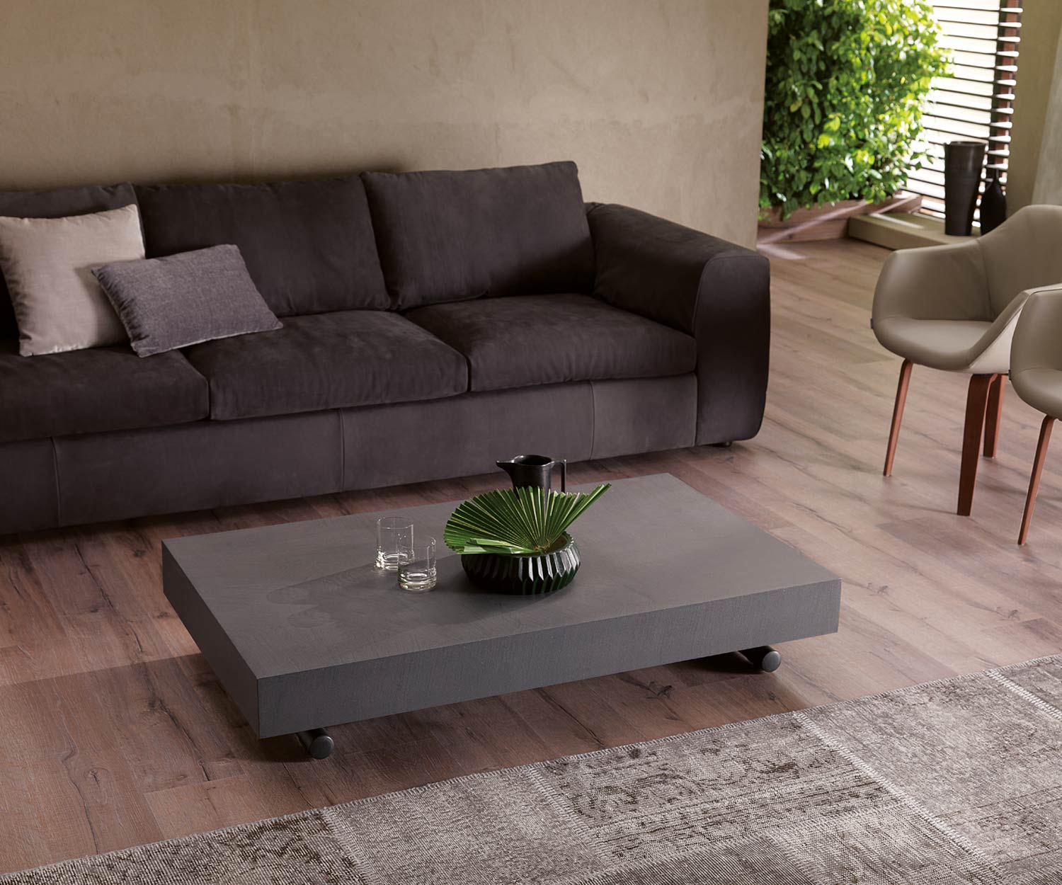 Ozzio Newood Tisch T123 Beton Zement Optik Ozzio Newood Tisch T123 Beton Zement Optik