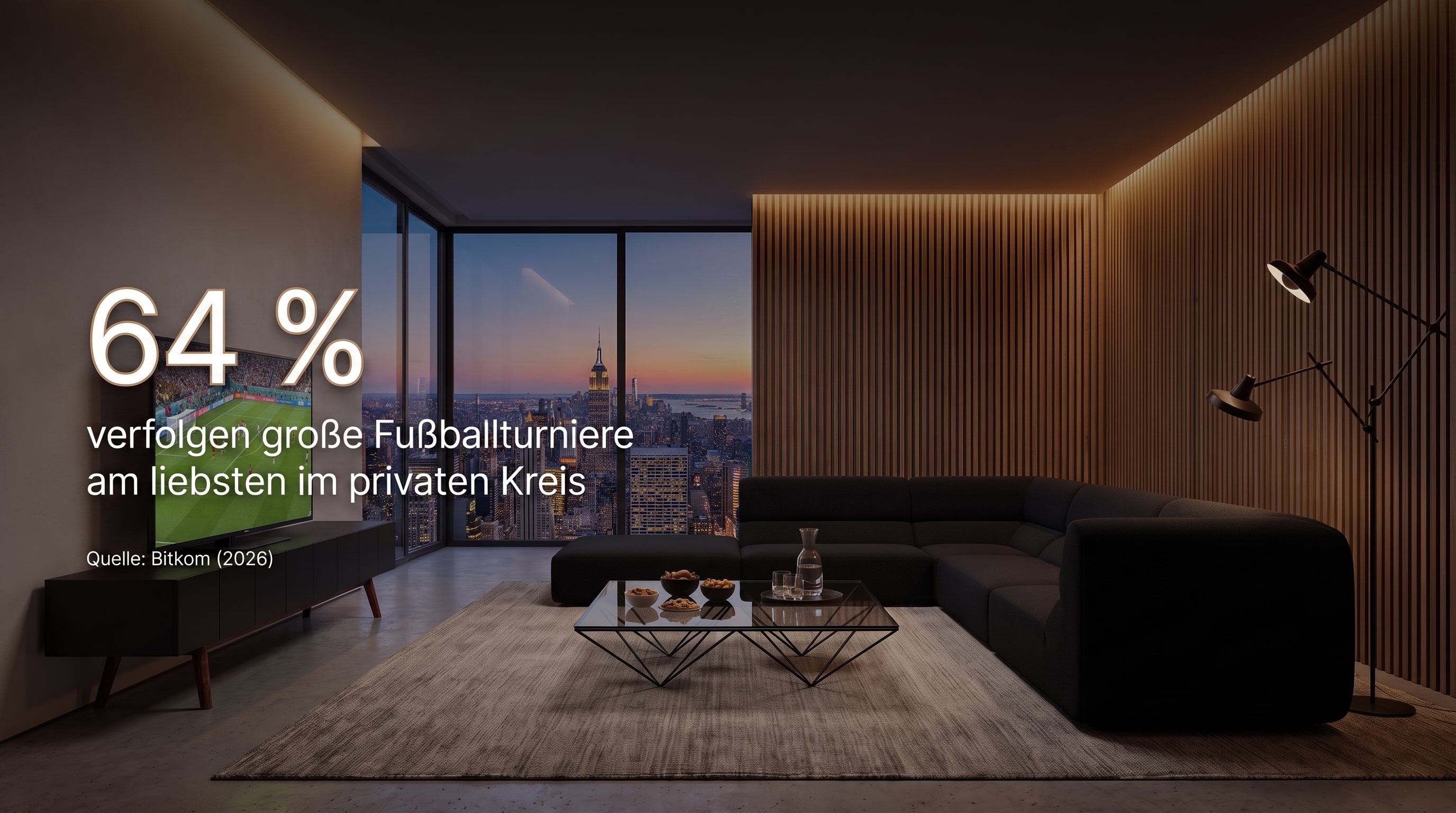 64 % &ndash; 64 percent prefer to follow major football tournaments in private circles.