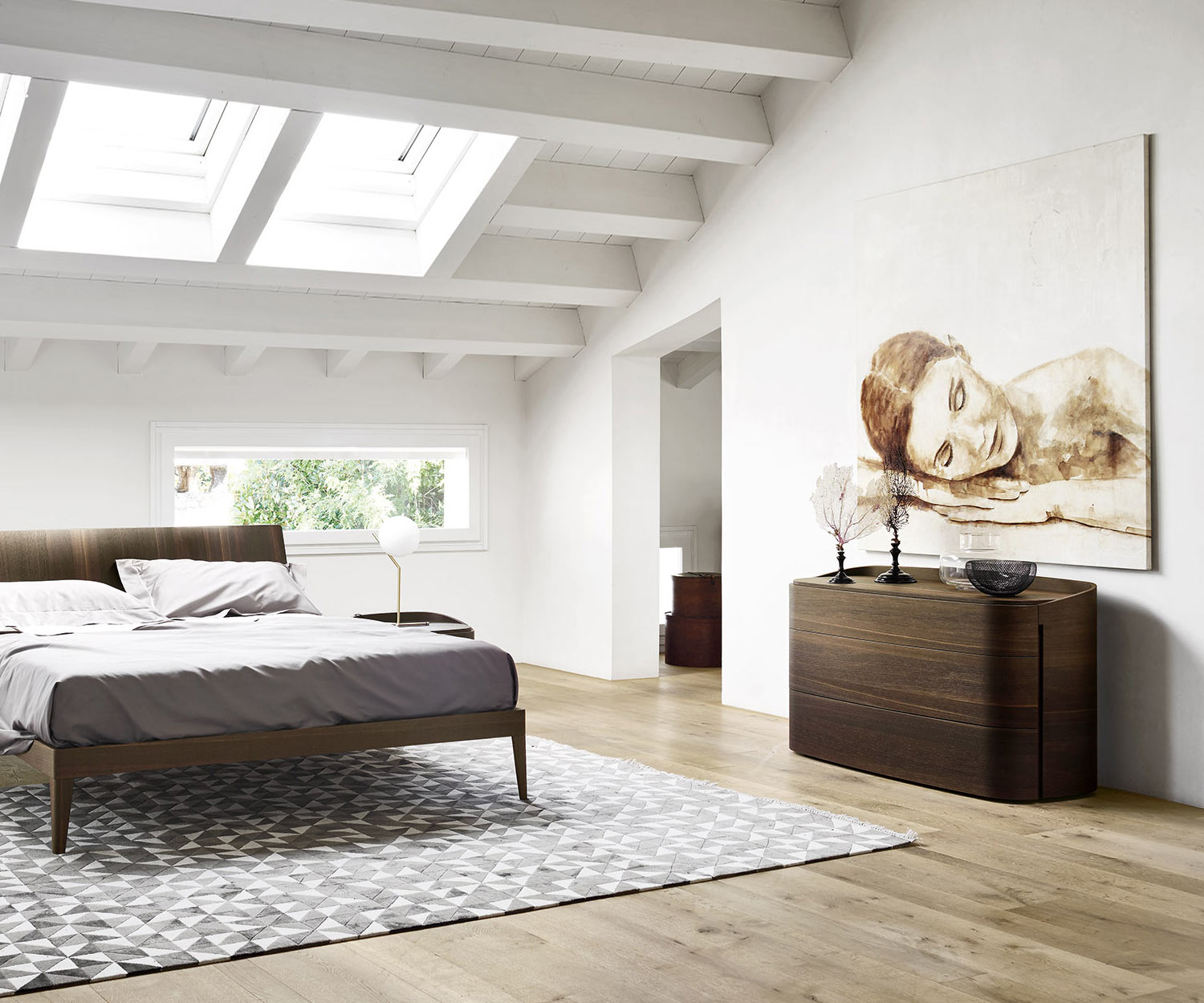 Moderner Livitalia Schlafzimmer Design Kommode Round mit Schubladen Moderner Livitalia Schlafzimmer Design Kommode Round mit Schubladen
