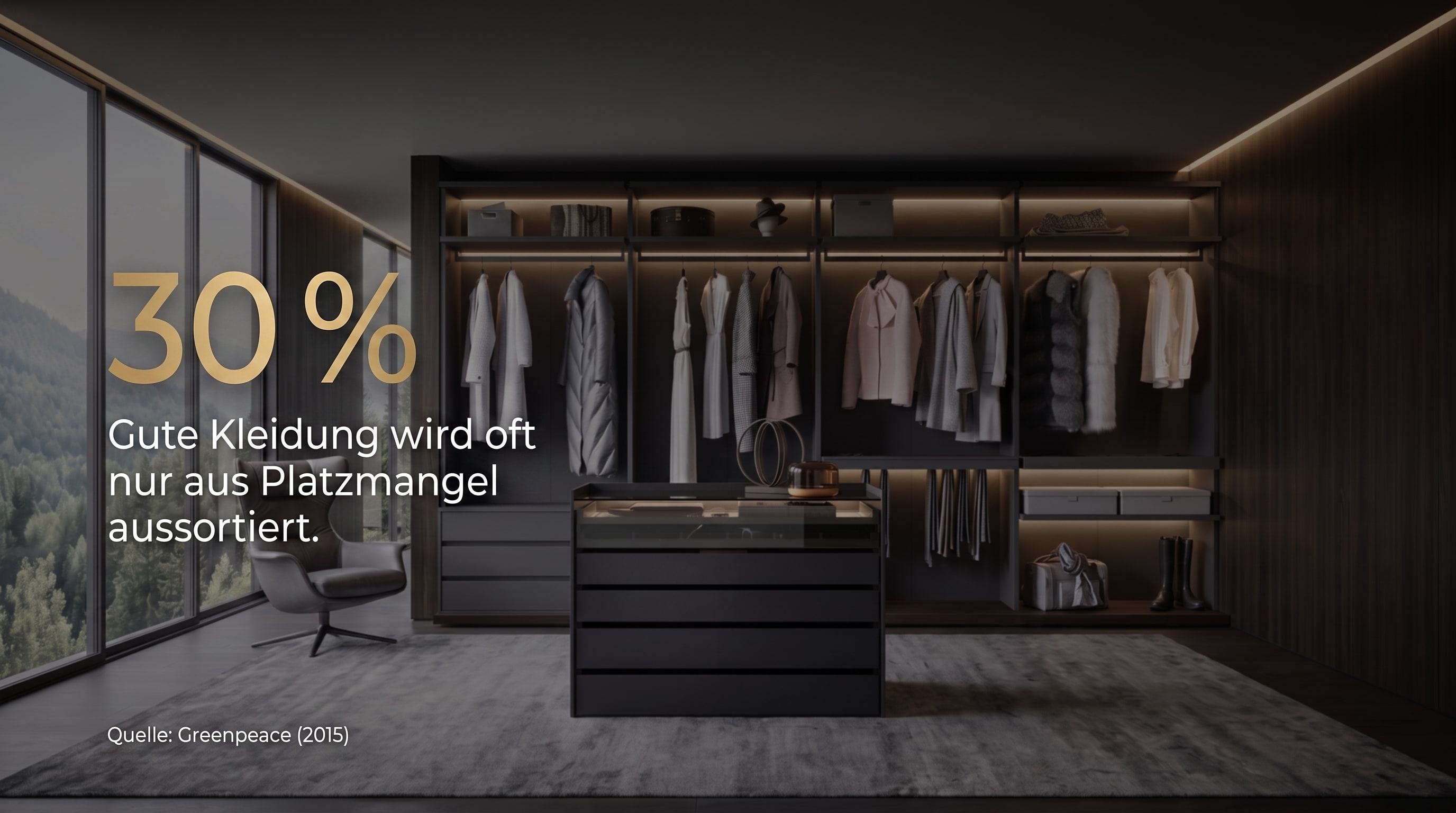 30 % &ndash; Gute Kleidung wird oft nur aus Platzmangel aussortiert.
