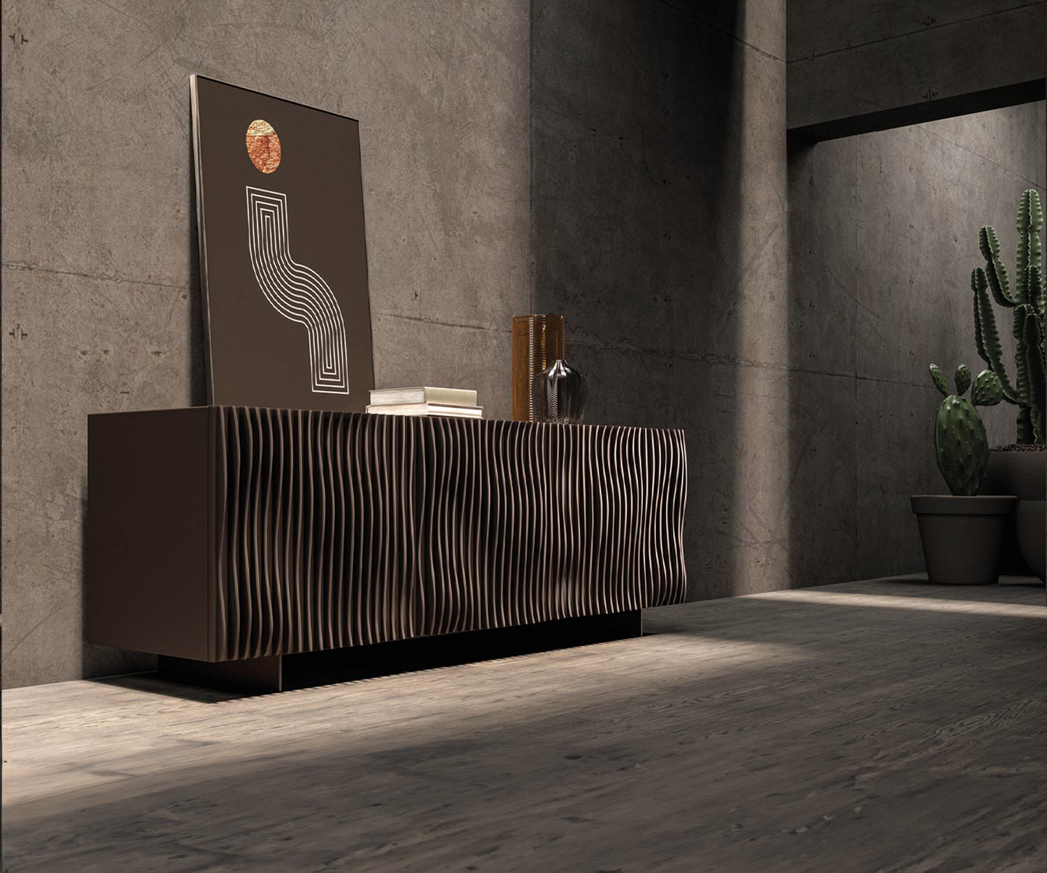 Ozzio Onda Sideboard