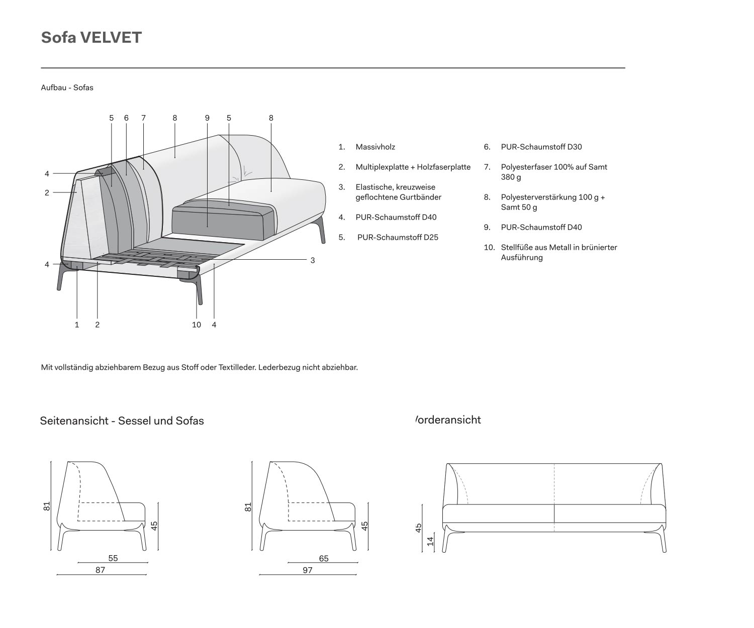 Novamobili Design Sofa Velvet Maße Novamobili Design Sofa Velvet Maße