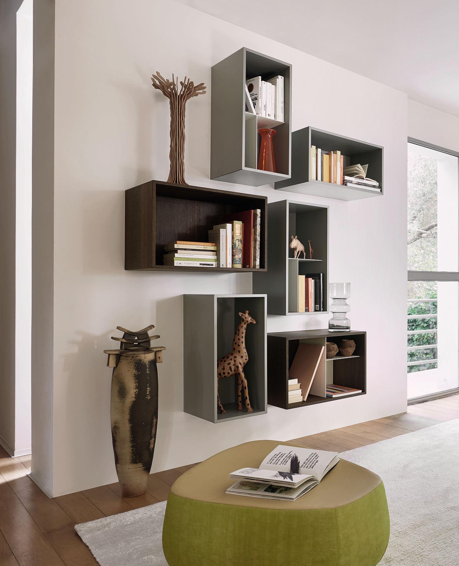 wall design box nest shelf