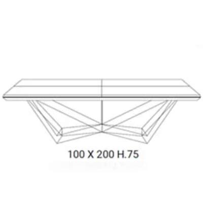 B 200 x 100 / H 75 cm ausziehbar auf B 254 x 138 / H 75 cm