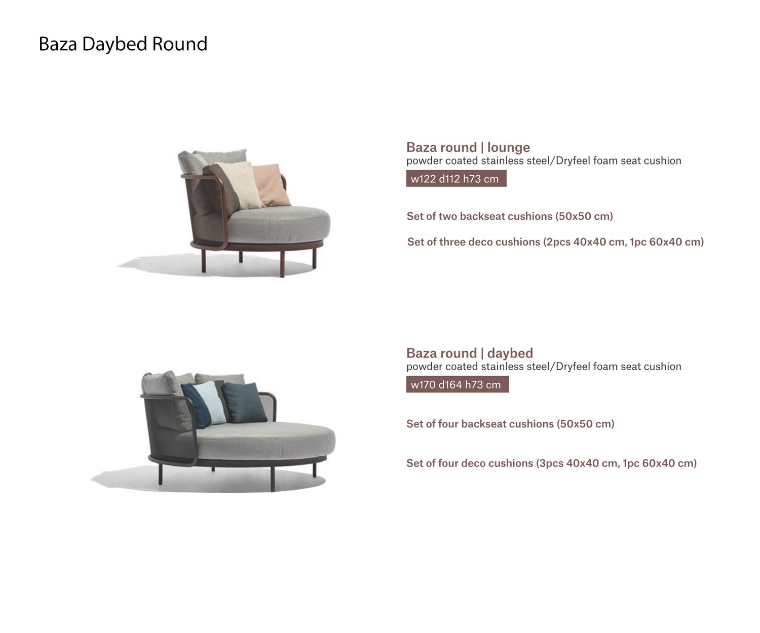Todus Baza Round Varianten Daybed und Lounge Todus Baza Round Varianten Daybed und Lounge