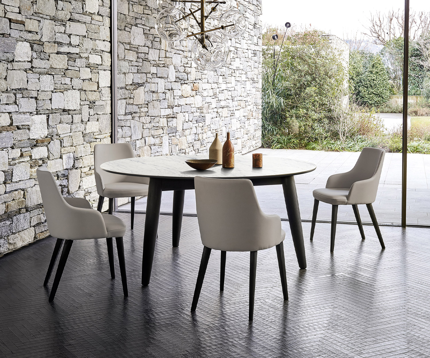 Exklusiver Livitalia Convivio Design Esstisch Keramik Platte Eschen Holz Exklusiver Livitalia Convivio Design Esstisch Keramik Platte Eschen Holz