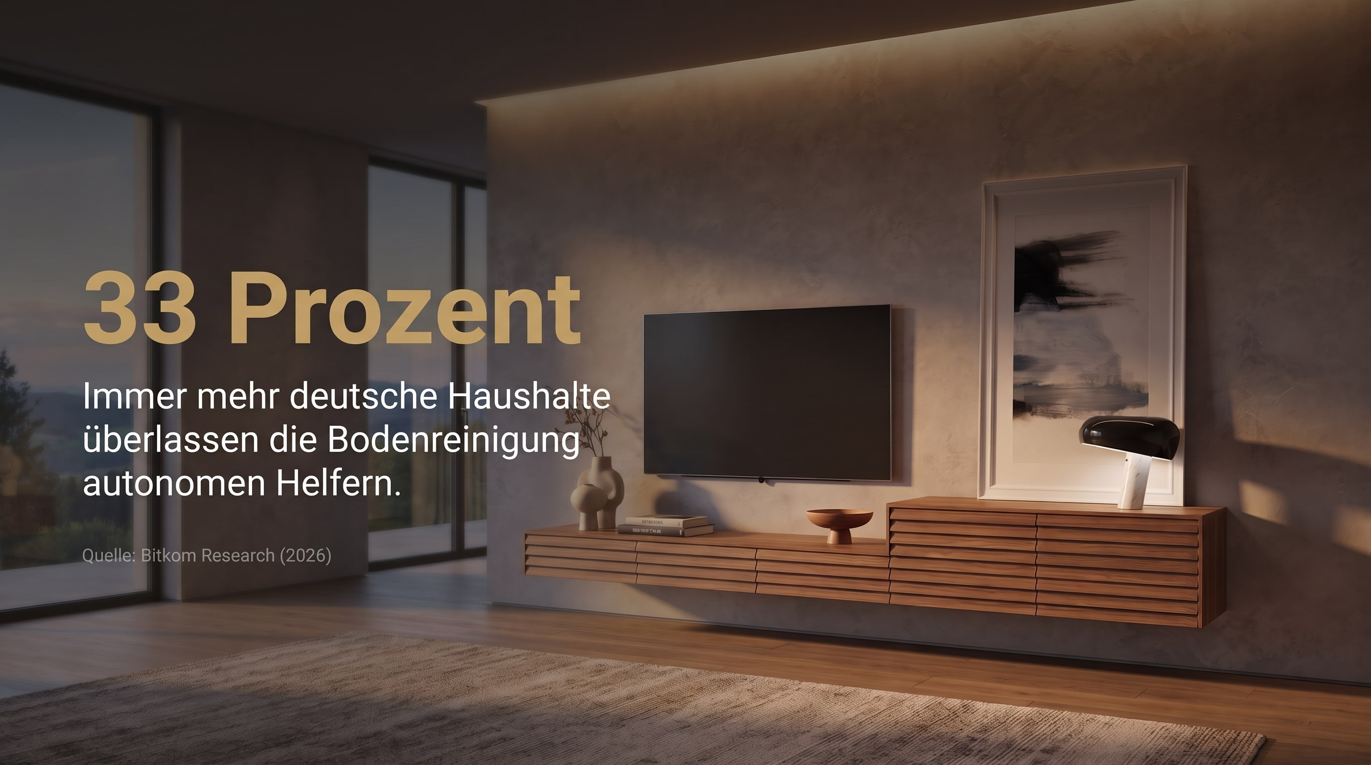 33 Prozent – More and more German households are entrusting floor cleaning to autonomous helpers.