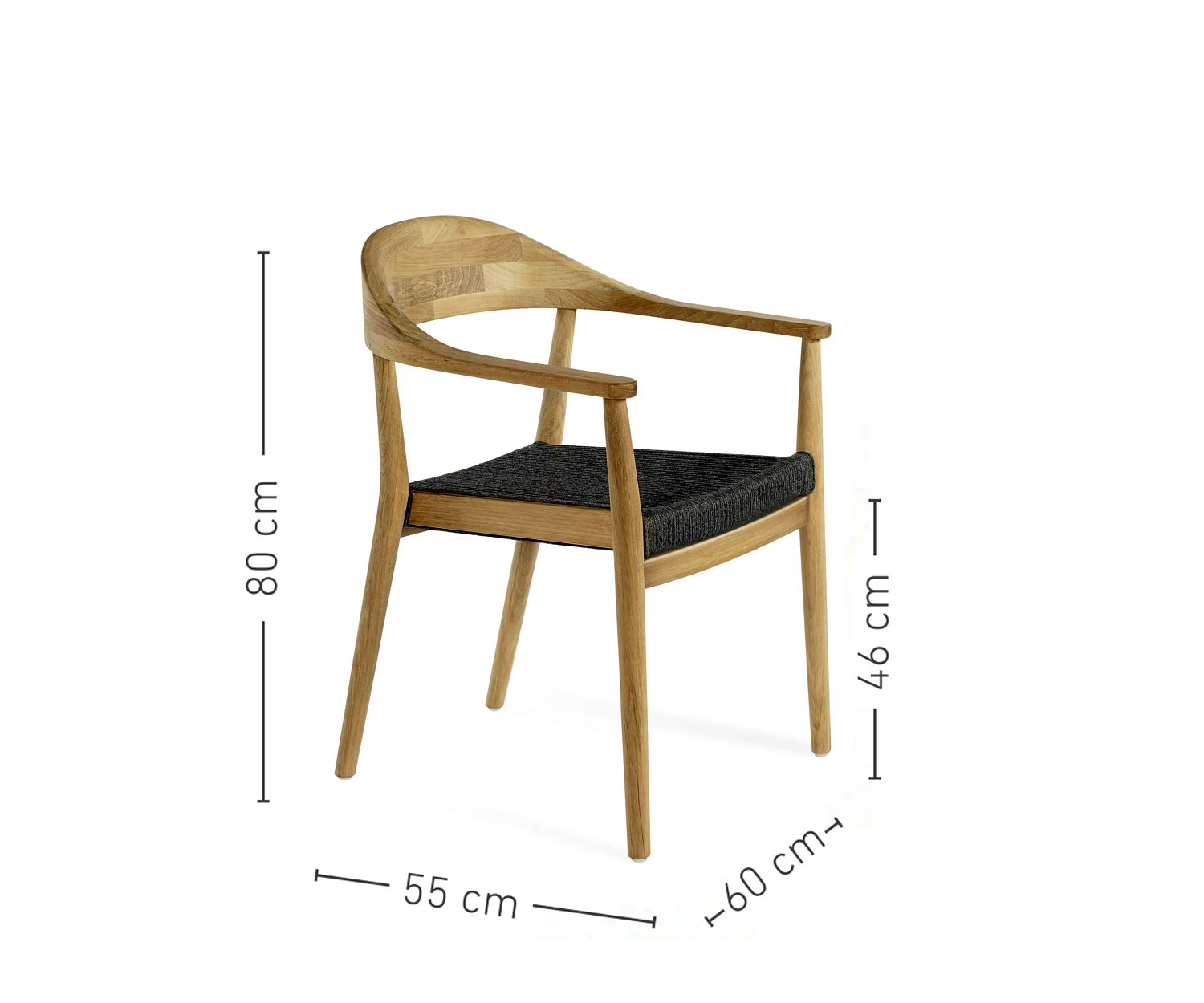 Oasiq Copenhagen Design Armlehnenstuhl Maße Größe Größenangaben