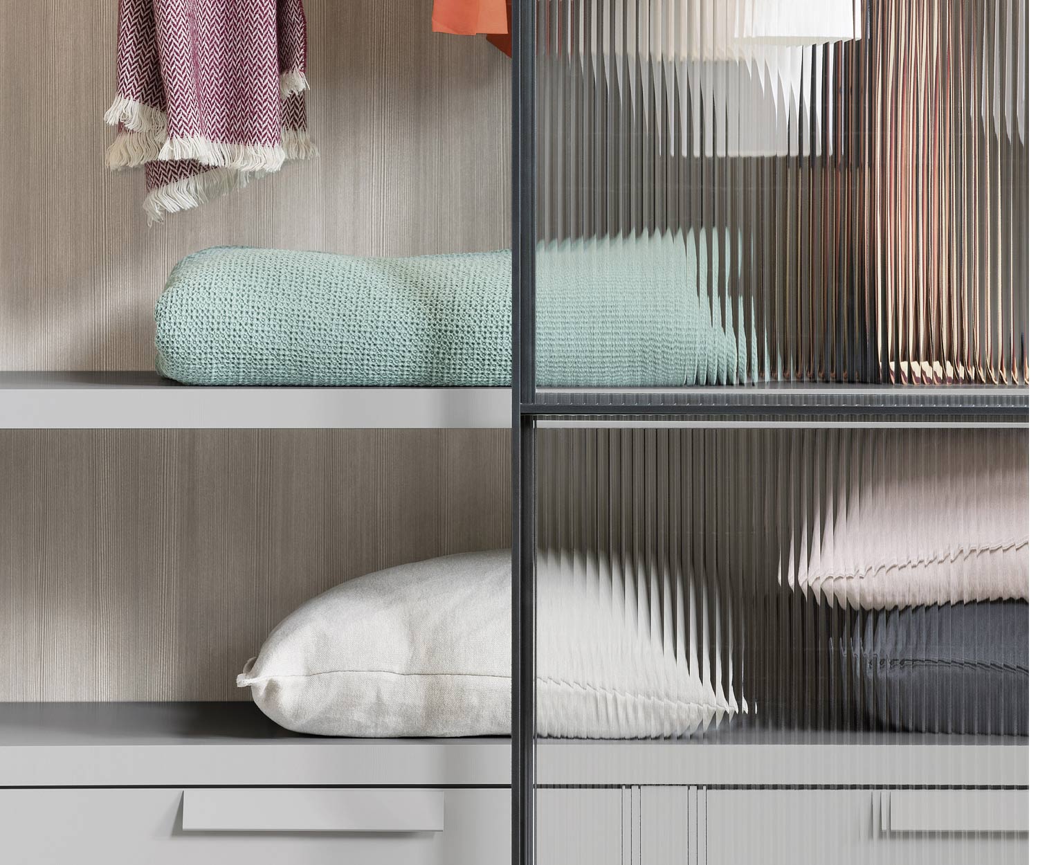 Exklusiver Glas Schiebetüren Design Kleiderschrank Novamobili Layer