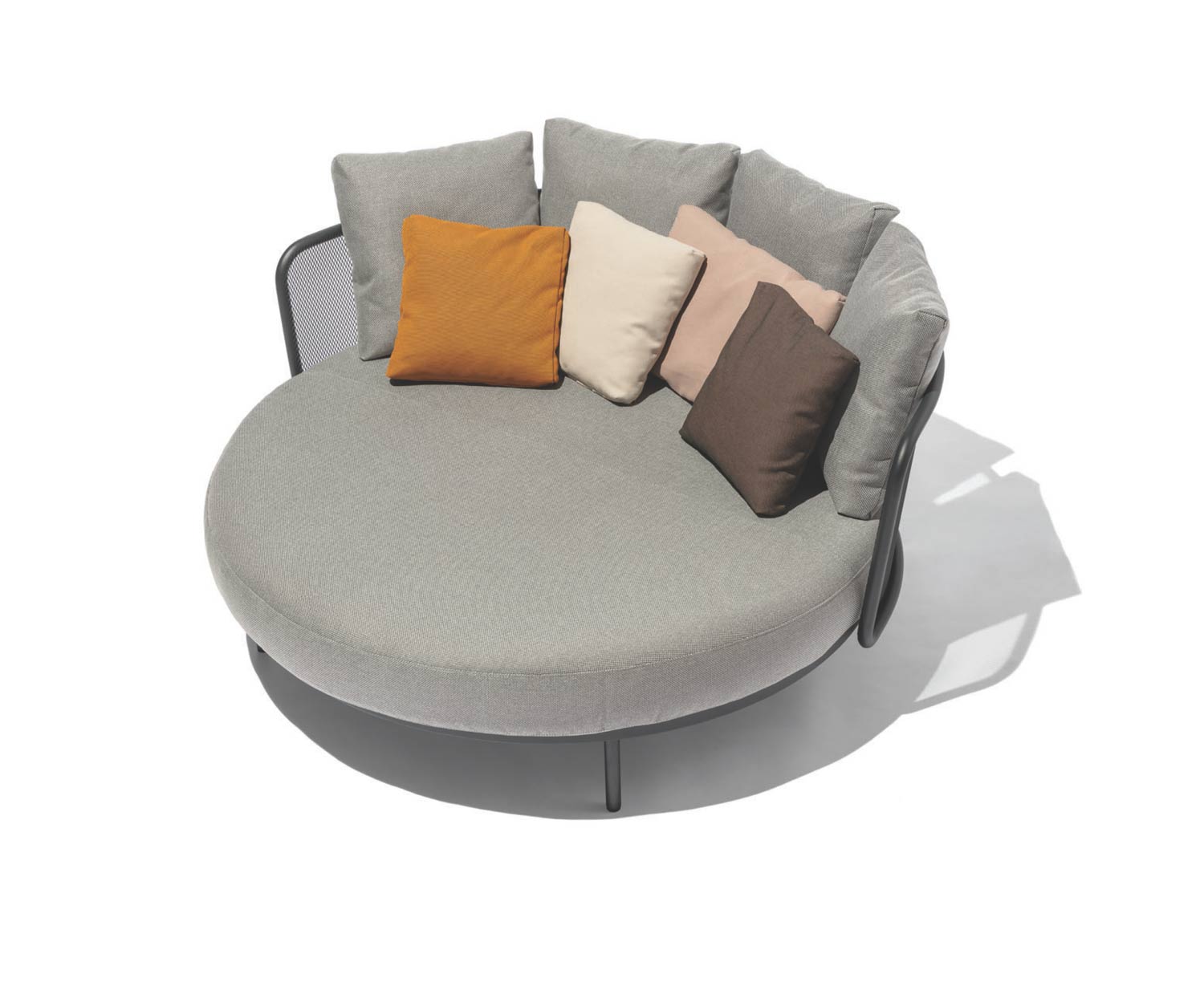 Todus Baza Round Design Daybed Garten Veranda Terrasse Balkon Breite 170 cm