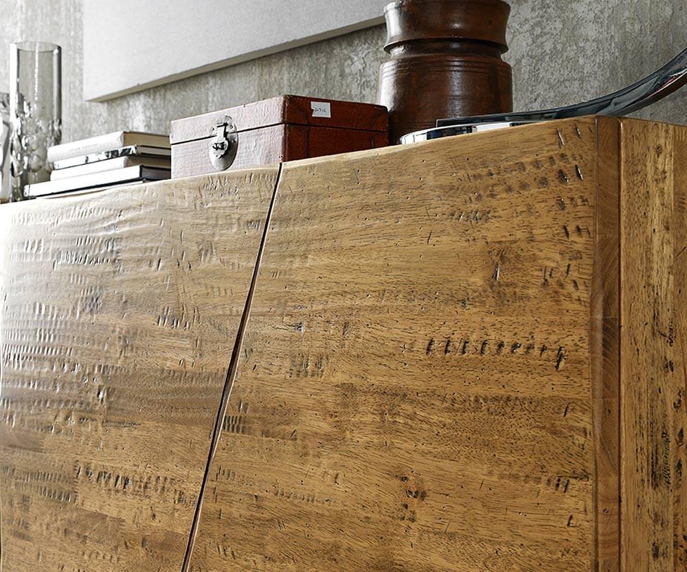 Solid Wood Sideboard Vintage Look