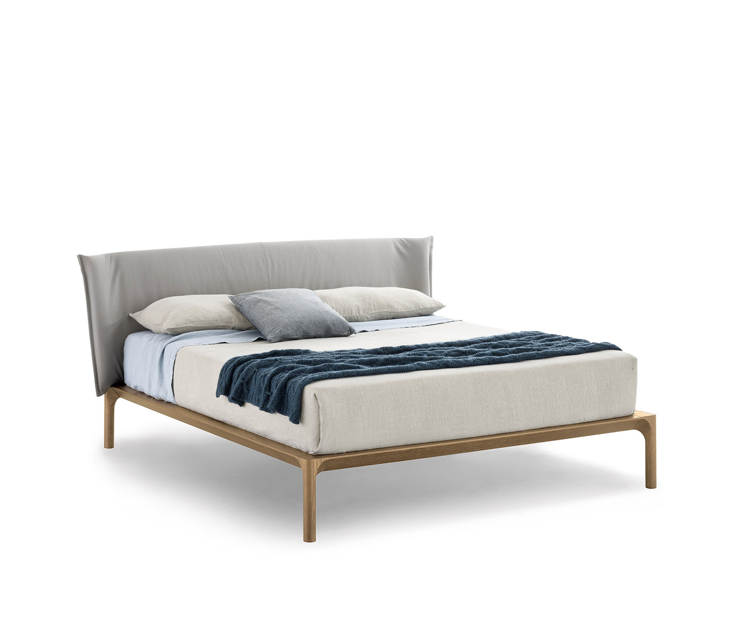 Novamobili Design Holzbett Bett Park Eiche hell