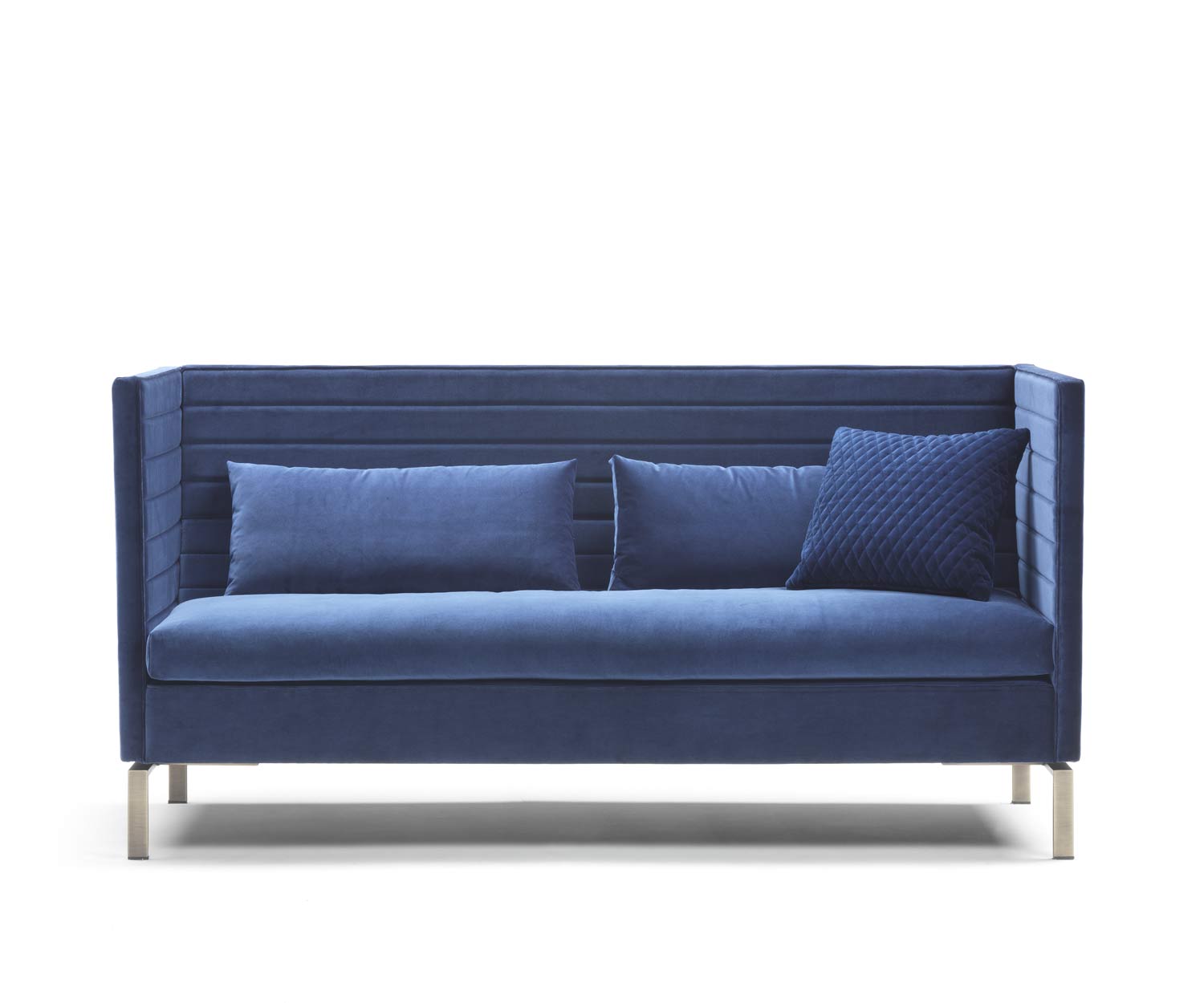 Exklusives Samt Sofa mit hoher Lehne Marelli Stripes
