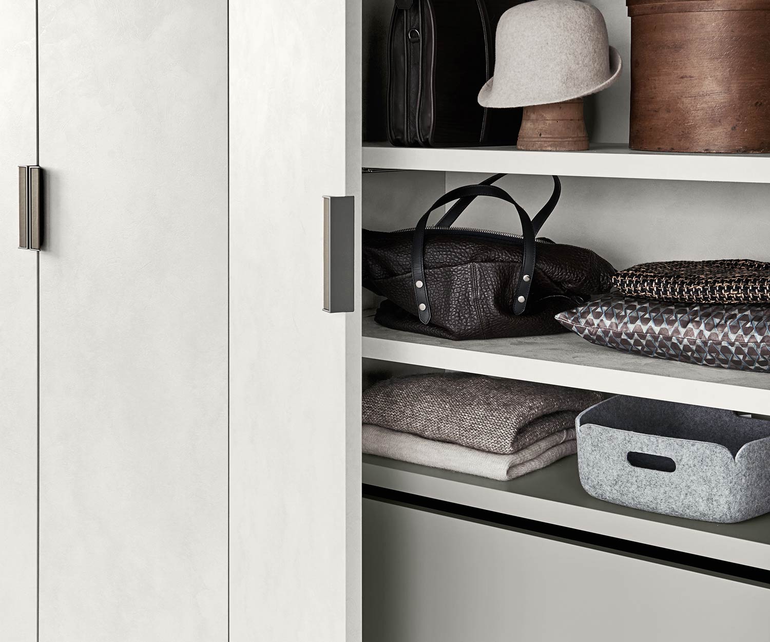 Moderner Livitalia Design Kleiderschrank Liscia Innenraum