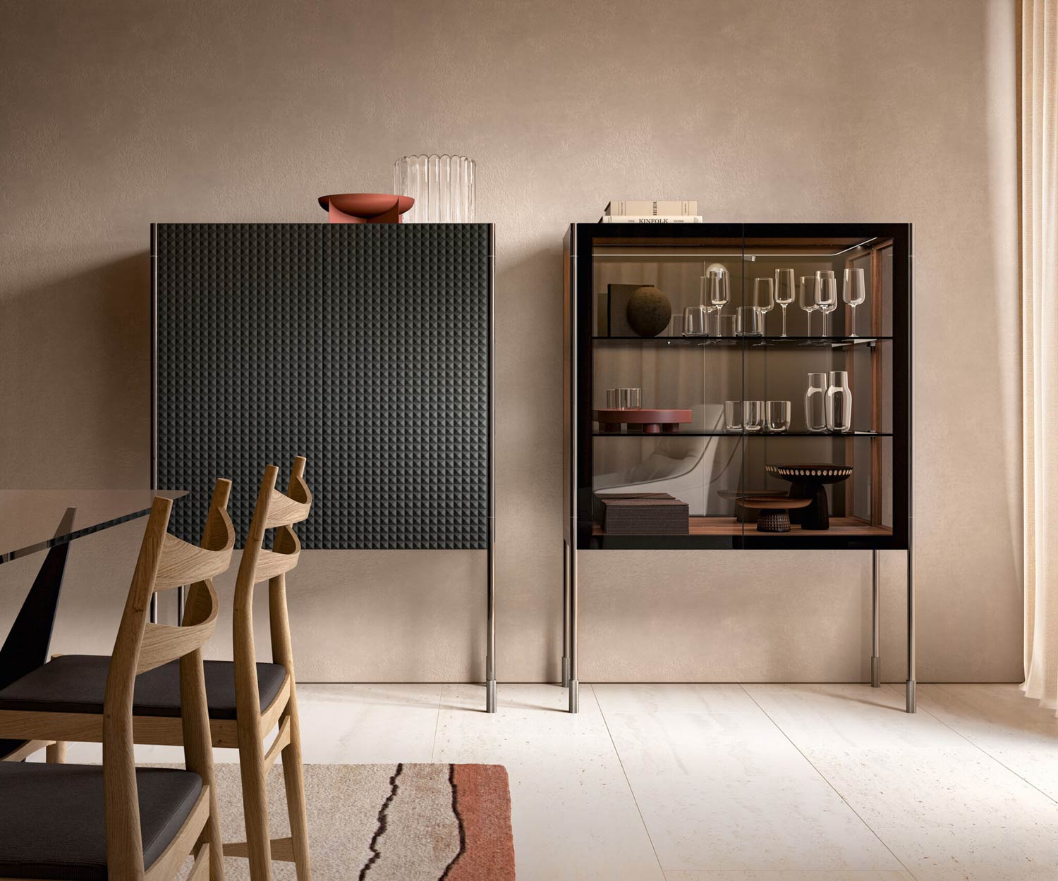 Capo d´Opera Spin Highboard/Glasvitrine