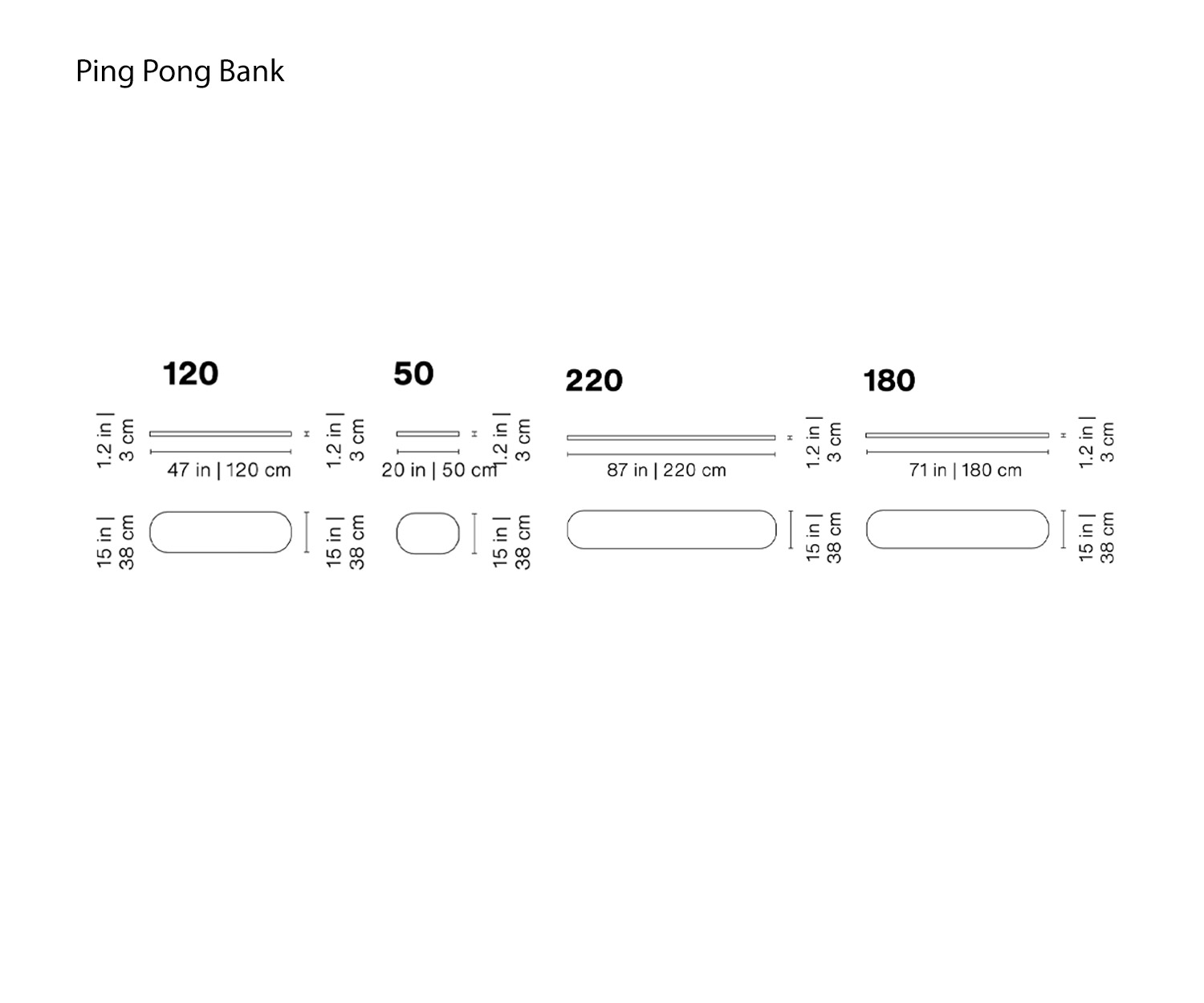 Overview sketch RS Barcelona Benches Ping Pong seat Overview sketch RS Barcelona Benches Ping Pong seat