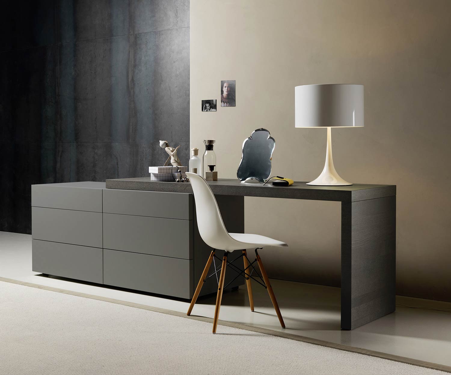 Exklusive Livitalia Valeo Design Kommode mit Schreibtisch