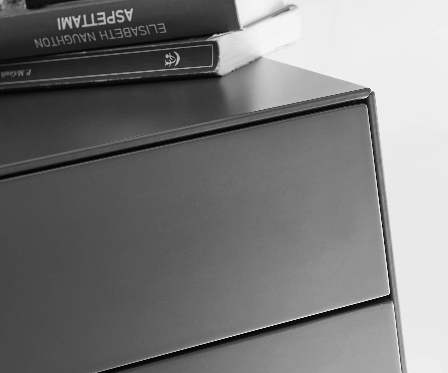 Exklusiver Livitalia Ecletto Design Nachttisch mit 2 Schubladen in Weiß