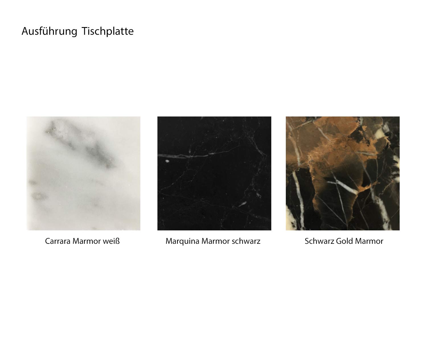 Marelli Couchtisch Tab Farben Marmor Marquina Carrara