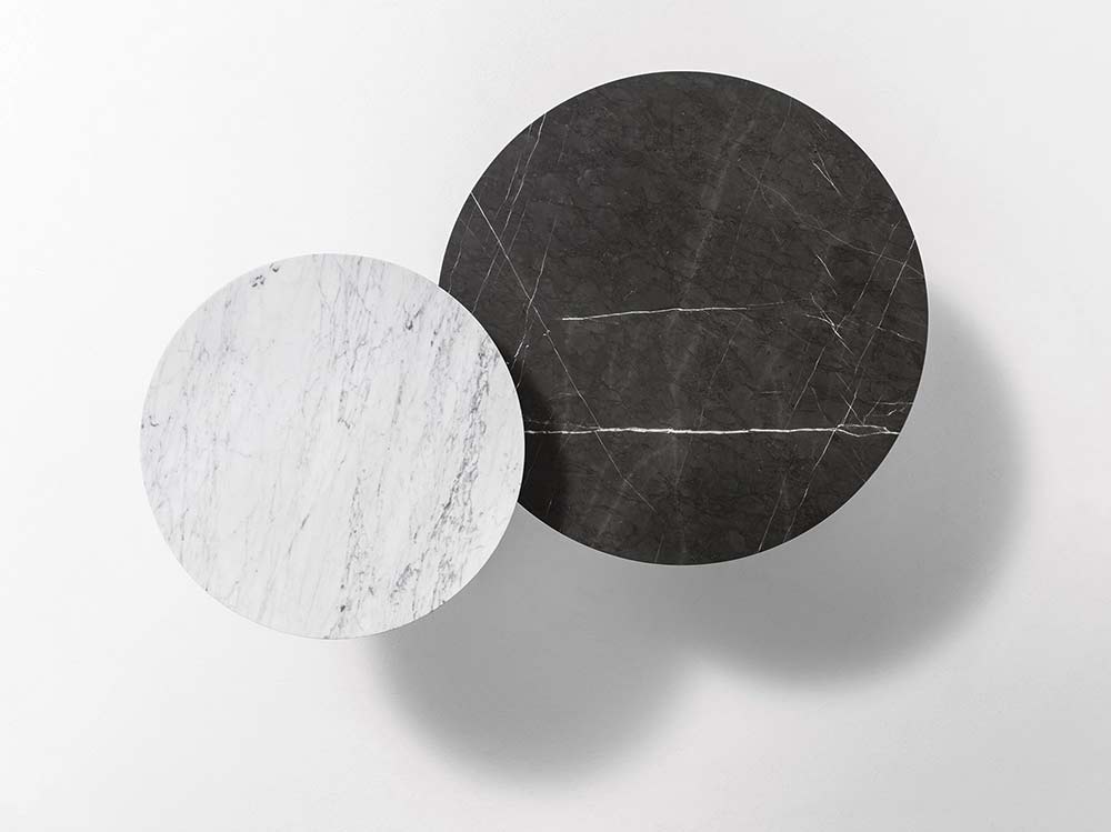 Marelli Tab Coffee Table Carrara Marble 