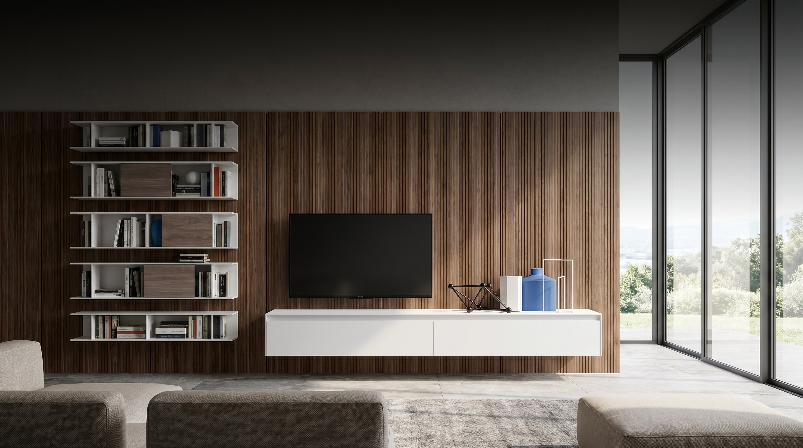 TV Wand Trends 2026: Die 100-cm-Regel der Innenarchitekten