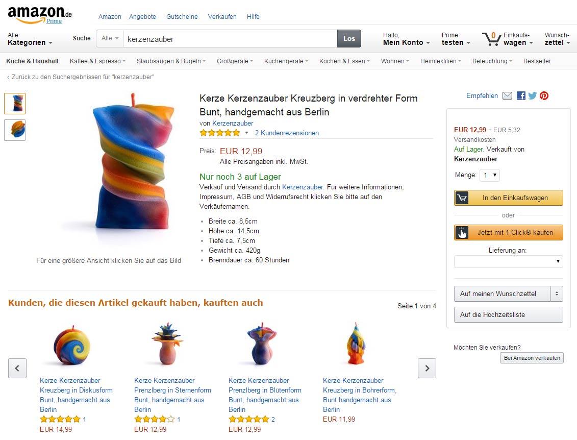 Amazon Online Shop Candles