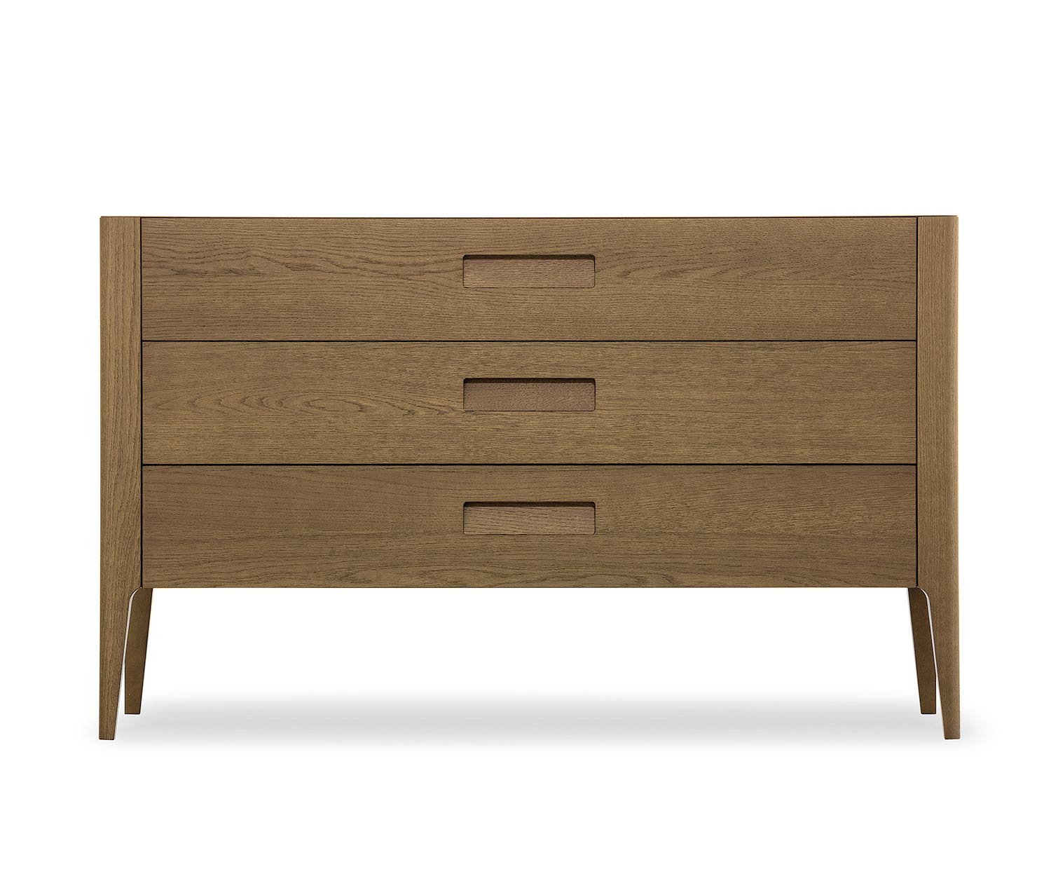 Novamobili Design Kommode Giotto 3 Schubladen Eiche hell Honig