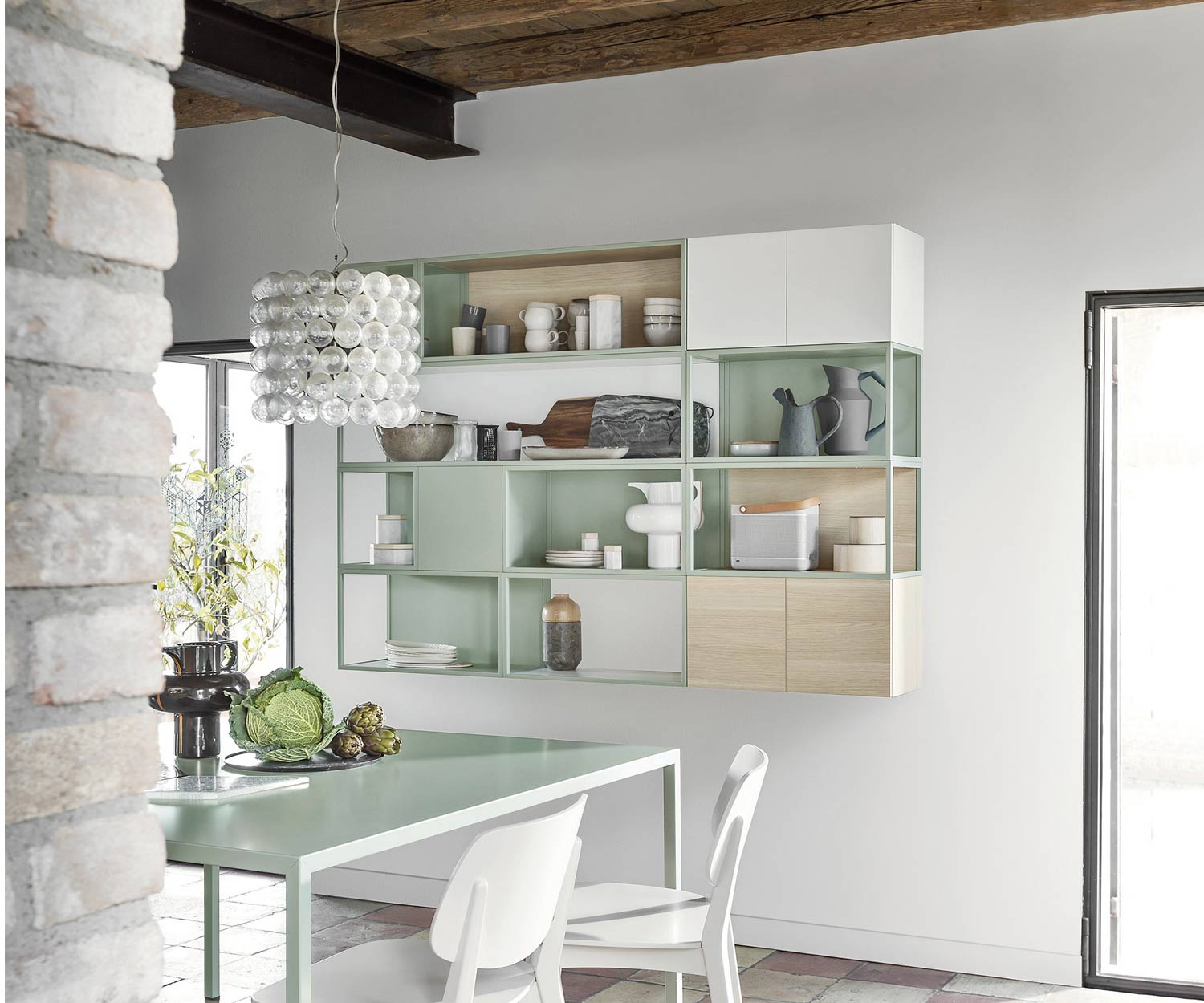 Novamobili Metall Design Wandregal Outline Grau Dunkelgrau