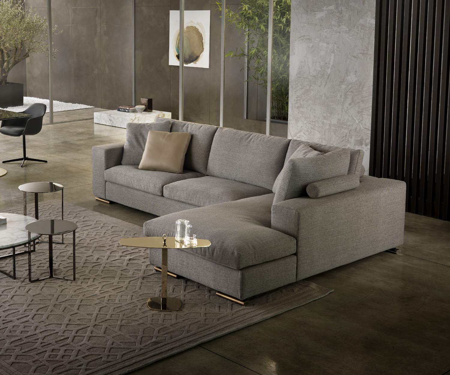 Exklusives Designer Ecksofa JAck von Marelli mit Chaiselongue