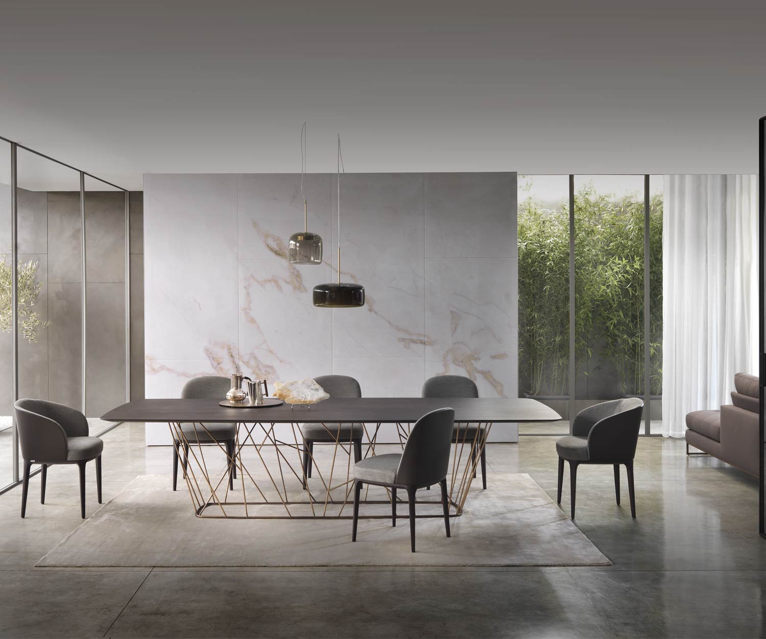 Moderner Design Esstisch Tischplatte mit Eichen Furnier veredelt Moderner Design Esstisch Tischplatte mit Eichen Furnier veredelt