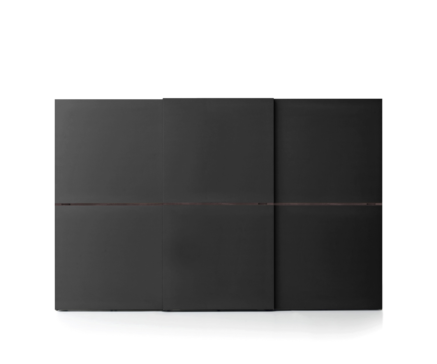Middle Schwebetüren Design Schrank in Schwarz Matt Middle Schwebetüren Design Schrank in Schwarz Matt