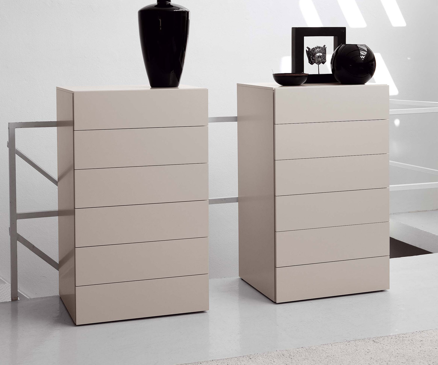 Novamobili Kommode Easy 6 Schubladen weiß glänzend B 54cm