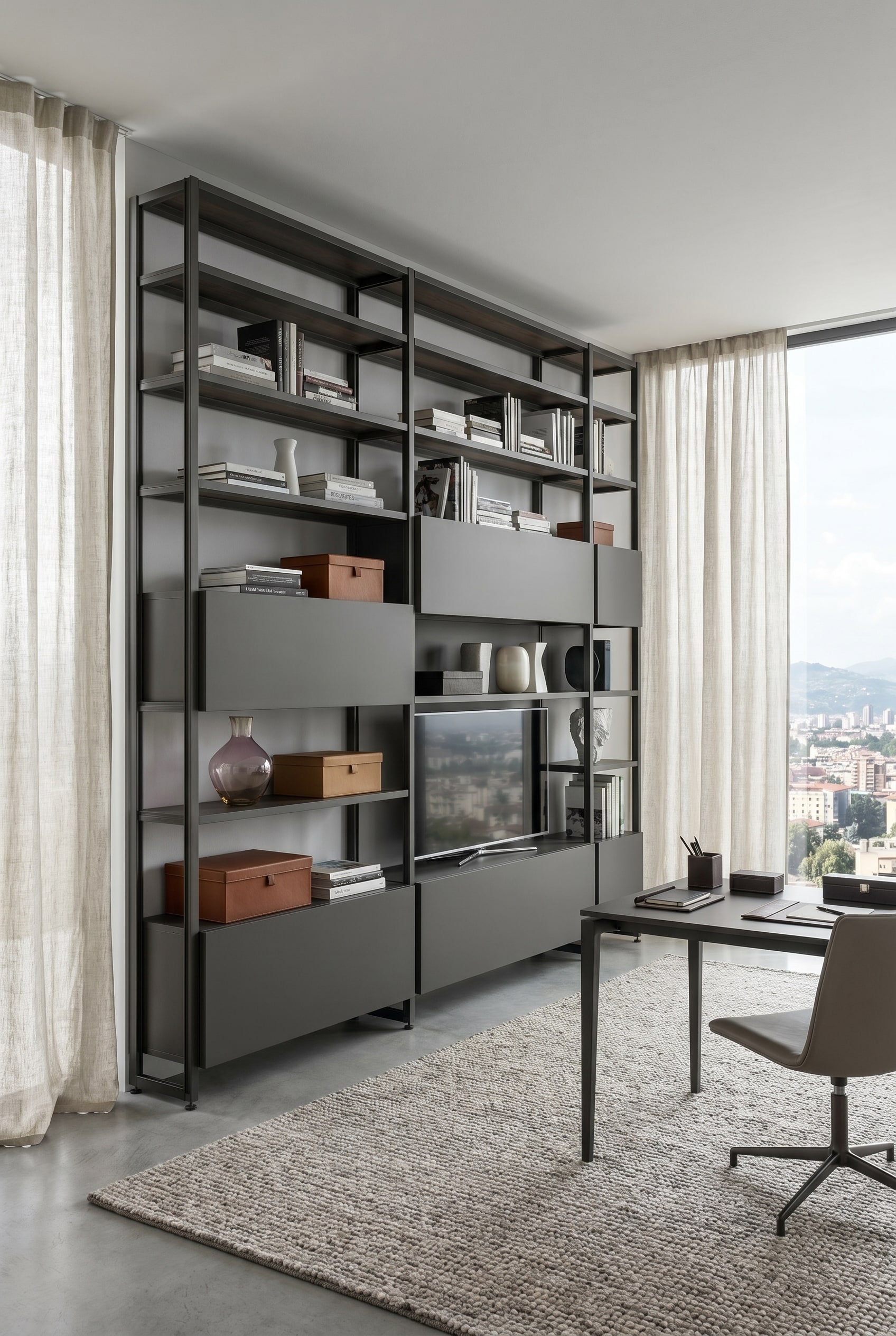 Industrial Elegance with Metal Structures