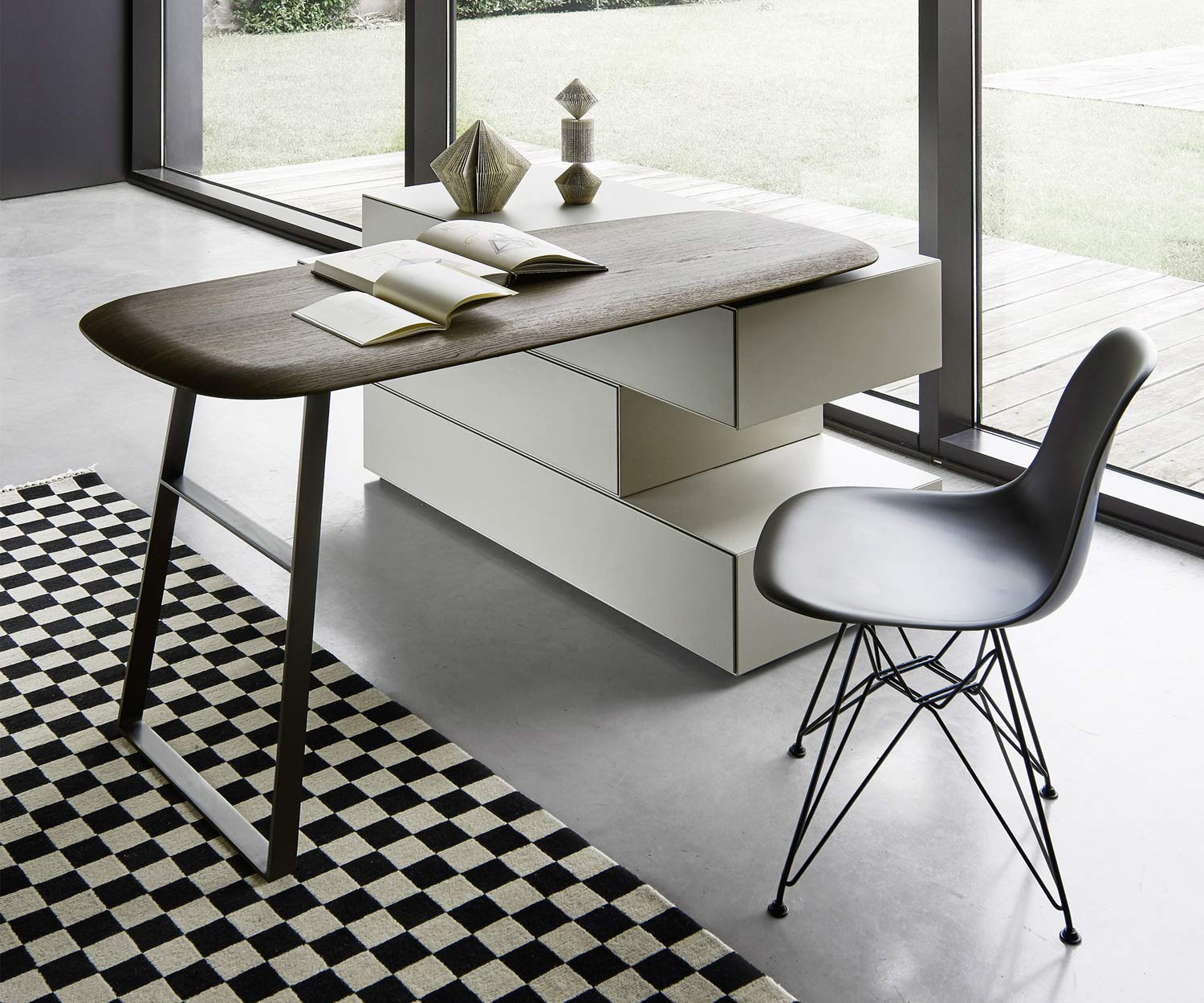 Exklusive Livitalia Ecletto Design Kommode mit Schminktisch in Hellgrau Matt Exklusive Livitalia Ecletto Design Kommode mit Schminktisch in Hellgrau Matt